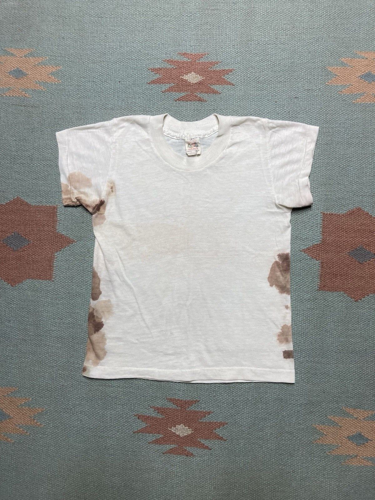 Vintage 70s blank white t shirt fruit of loom boy 10 womens baby tee Size XXS / US 00 / IT 34 - 1 Thumbnail