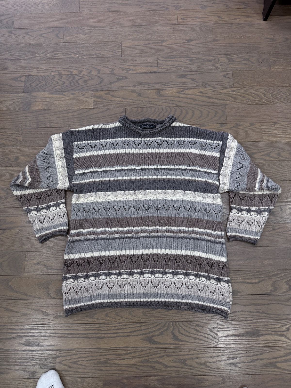 Vintage Vintage grey knitted sweater Size US L / EU 52-54 / 3 - 1 Thumbnail
