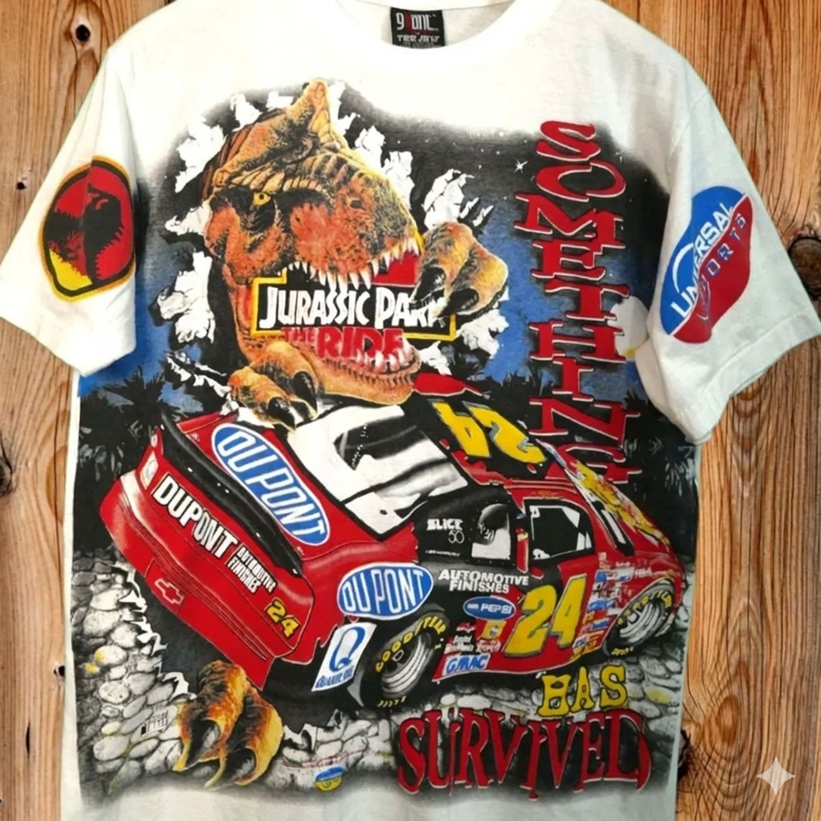 Backbone Giant Nascar Jurassic Park Jeff gordan AOP Bootleg XL Size US XL / EU 56 / 4 - 1 Thumbnail