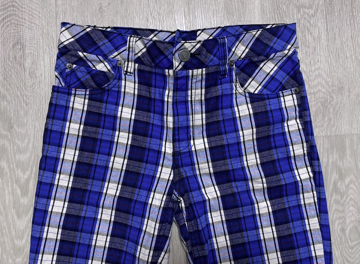 Cheap Monday Cheap Monday Tight Blue Check Plaid Chino Pants Trousers Size 29" - 9 Thumbnail