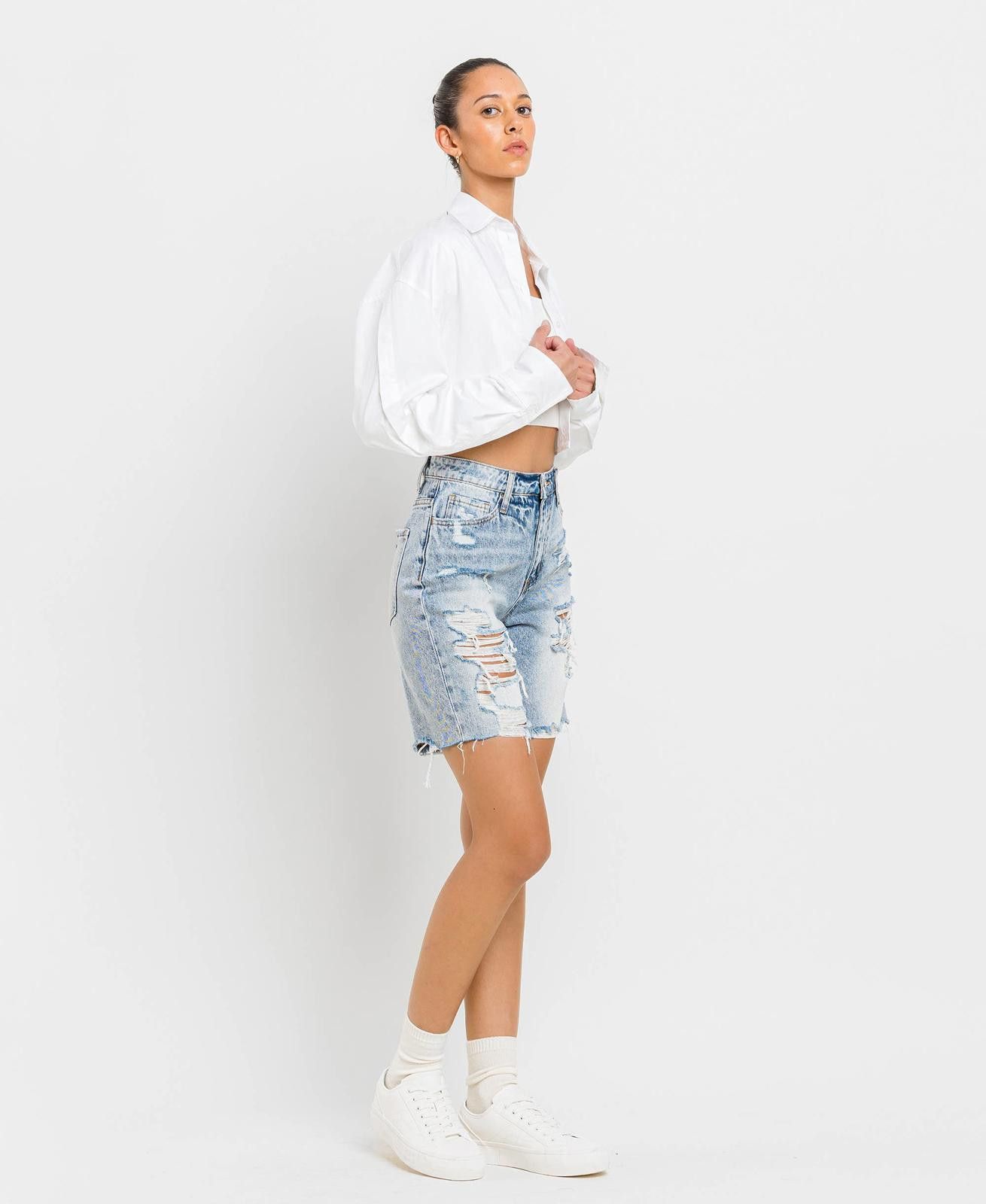 Other Super High Rise Bermuda Shorts Vervet by Flying Monkey Size 26" / US 2 / IT 38 - 6 Thumbnail