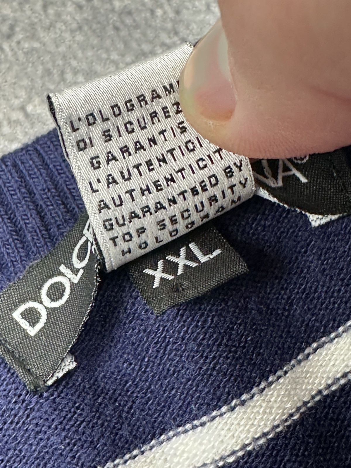 Dolce & Gabbana Vintage Dolce & Gabbana striped wool blend V-neck sweater Size US M / EU 48-50 / 2 - 7 Thumbnail