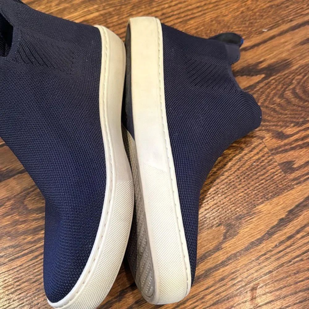 Rothy's Rothy’s Chelsea Boot navy knit slip-on ankle bootie sneaker Size US 9 / IT 39 - 5 Thumbnail