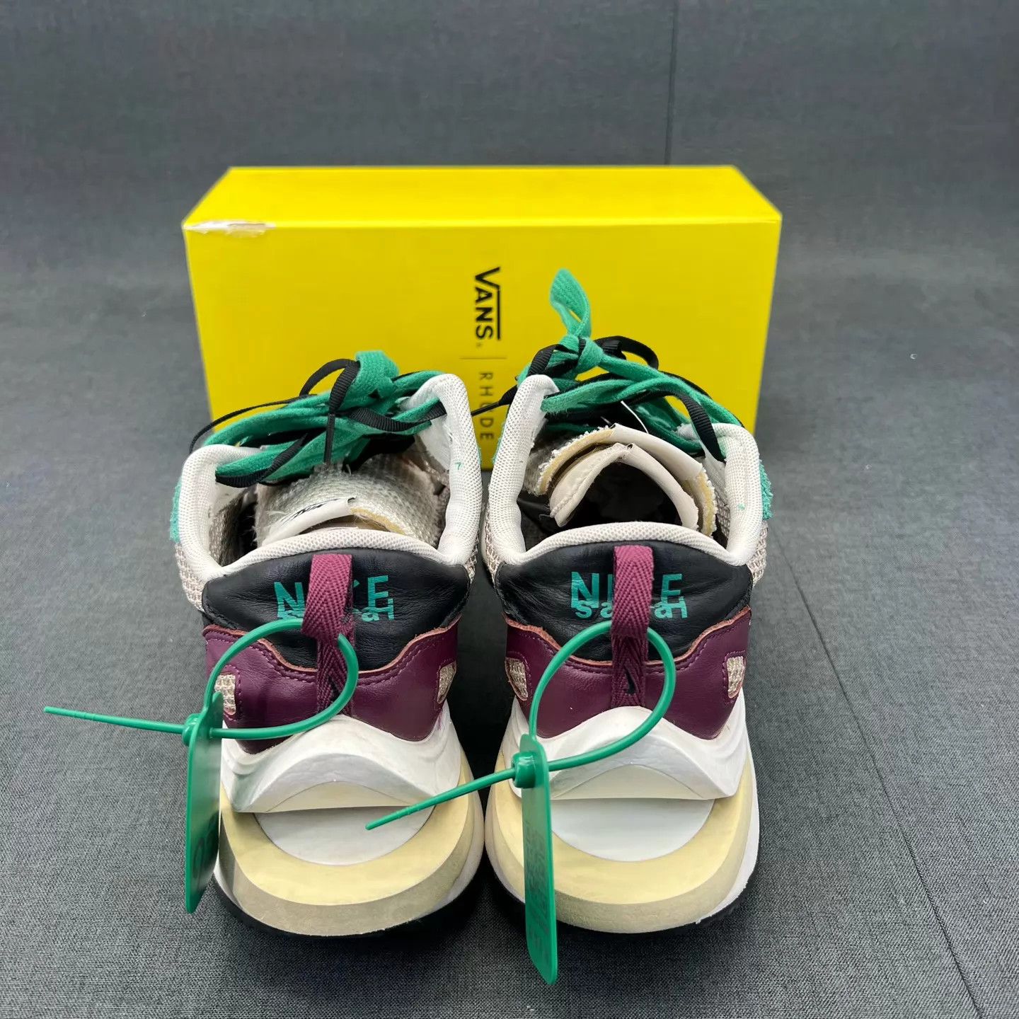 Sacai sacai vaporwaffle burgundy 46 like new original box Size US 13 / EU 46 - 5 Thumbnail