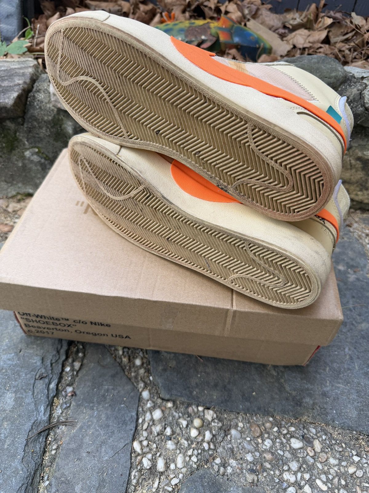 Nike × Off-White Nike x Off-White: Nike Blazer Mid “All Hallows Eve” sz 8.5 Size US 8.5 / EU 41-42 - 11 Thumbnail