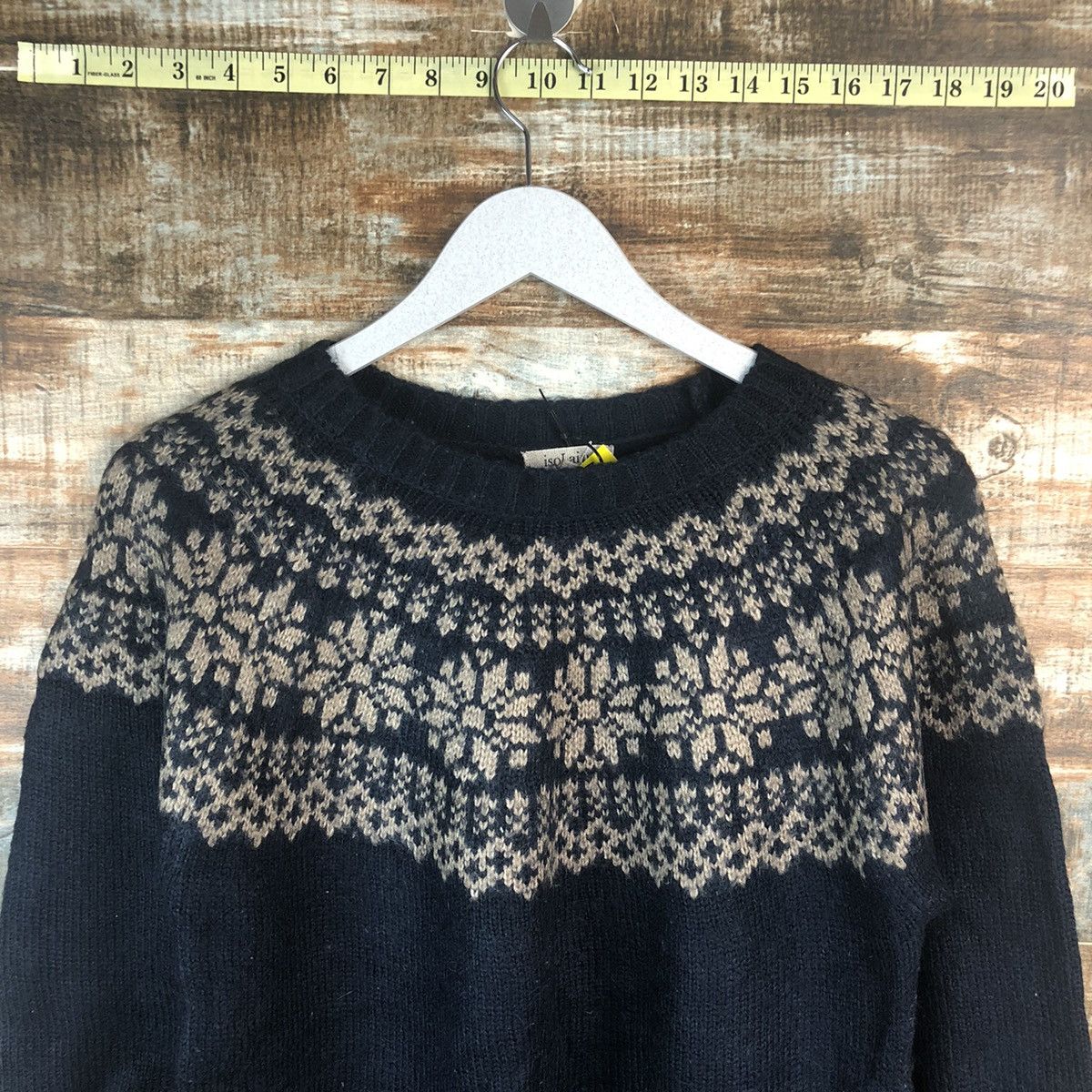 Homespun Knitwear Iso Laine Blue navajo Knitwear #A2270 Size M / US 6-8 / IT 42-44 - 9 Thumbnail