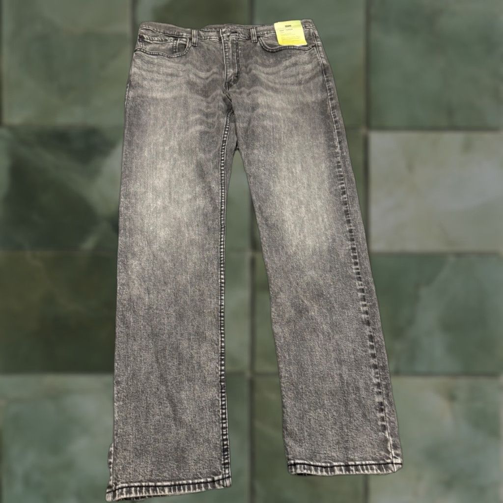 Levi's Levi's 502 Taper Jeans - Jeans - Men - 36x33 - Sky Gray - Regular Fit - Stretch Denim - 5-Pocket - Button ZIP - Cotton Blend Size US 36 / EU 52 - 1 Thumbnail