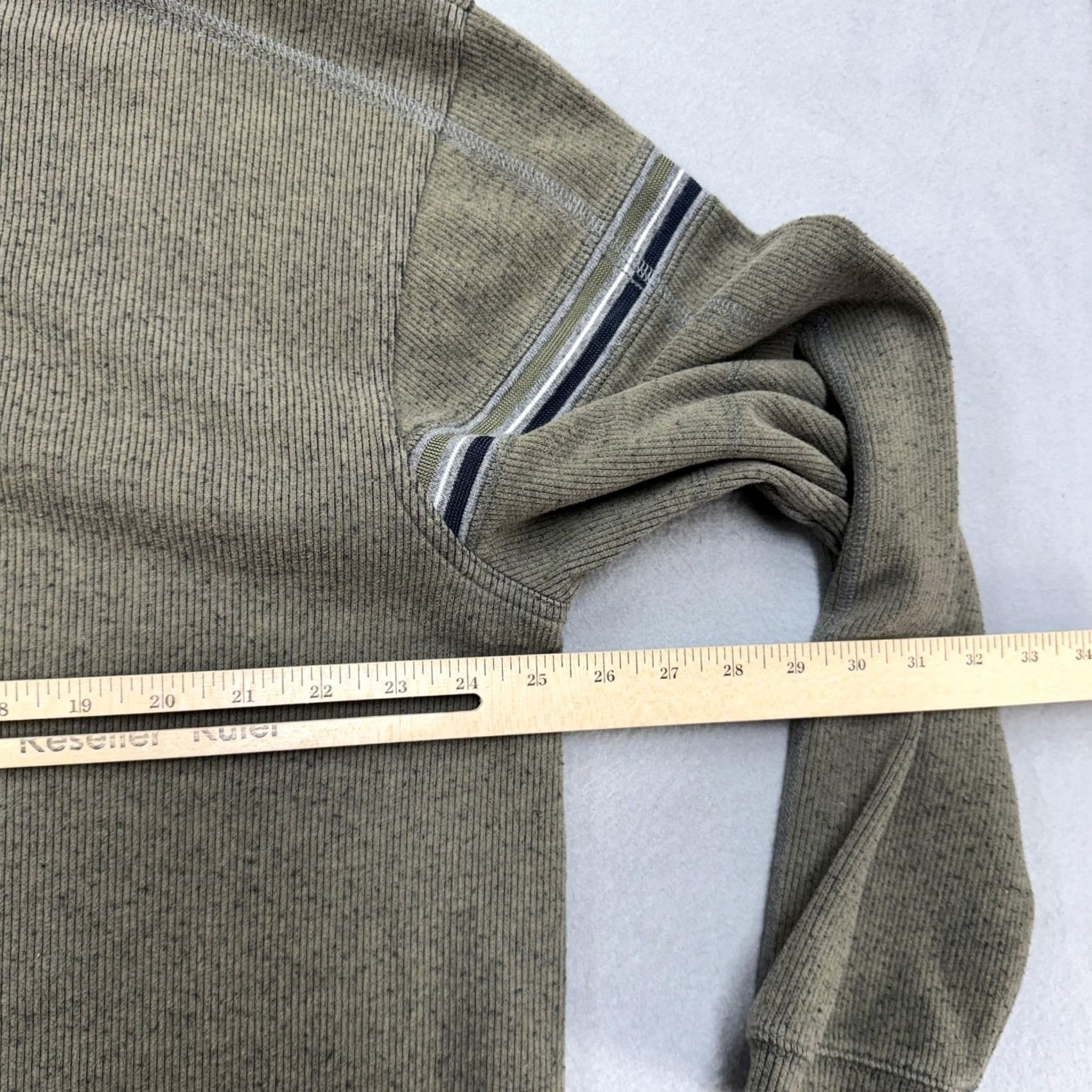 Vintage XG Extreme gear Sweater Mens XL Green Waffle Knit Crewneck Pullover Striped Knit Size US XL / EU 56 / 4 - 4 Thumbnail