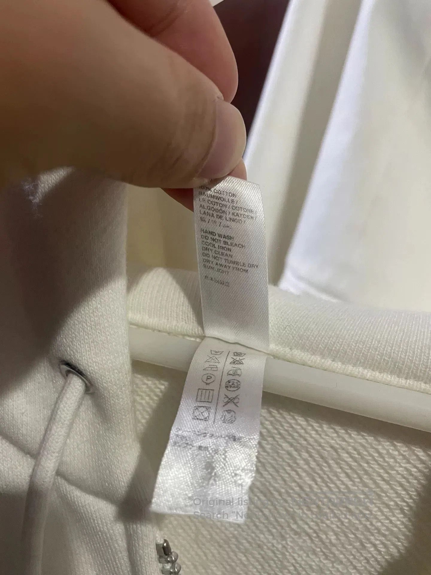 Sacai Sacai White Hooded Sweatshirt Jacket. Size M / US 6-8 / IT 42-44 - 3 Thumbnail