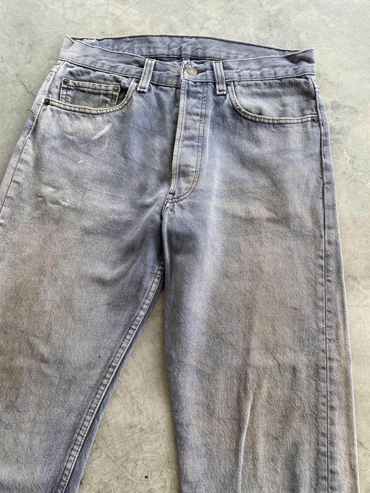 Levi's × Vintage Vintage Levi’s 501 Distressed Fade Black Jeans Size US 30 / EU 46 - 11 Thumbnail