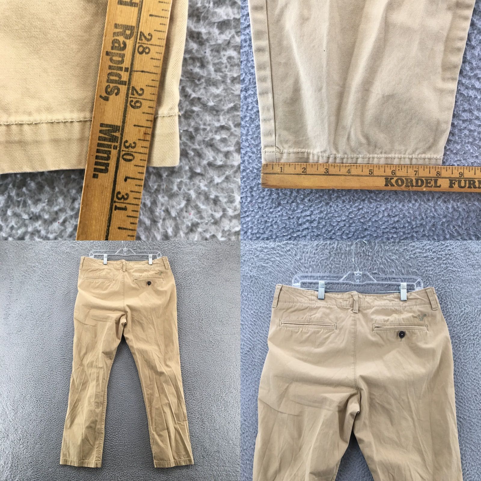 American Eagle Outfitters American Eagle Outfitters Original Straight Pants Mens 33/32 Beige Cotton Regular Straight Pants Mens Beige Cotton 34x30 Vintage No (if applicable) Size US 33 - 8 Thumbnail