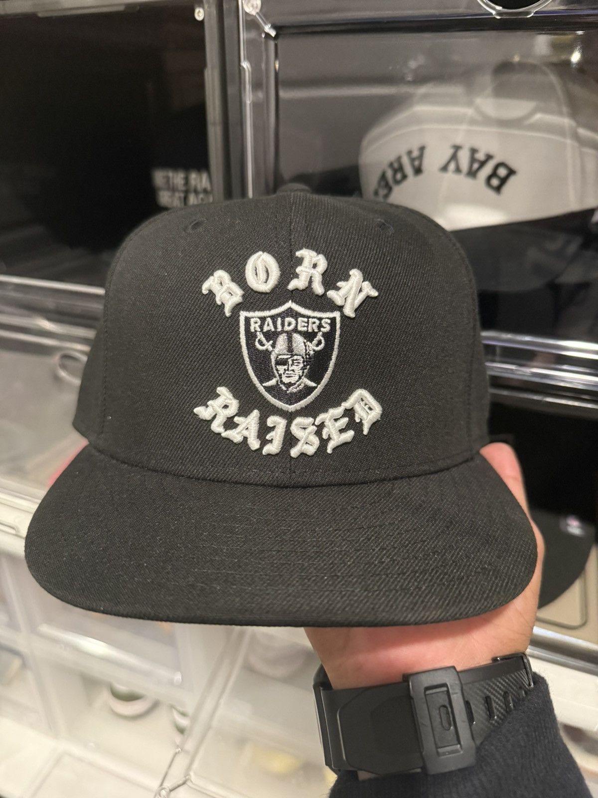 Born X Raised (7 3/8) BORN X RAISED + 49ERS FITTED ROCKER HAT