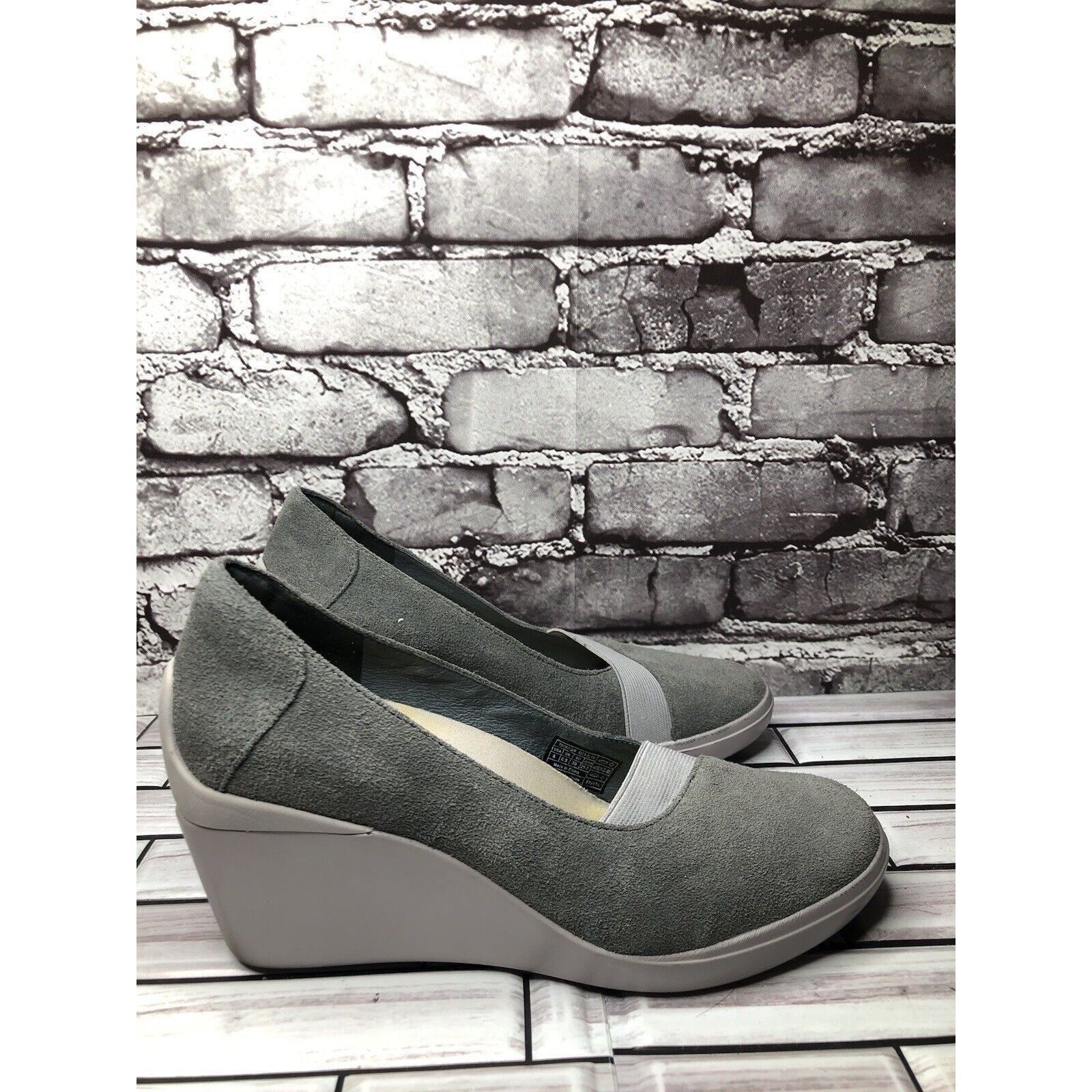 TSUBO Tsubo Damira Gray Suede Comfort Wedge Pumps Career Shoes Wom Size US 8 / IT 38 - 17 Thumbnail