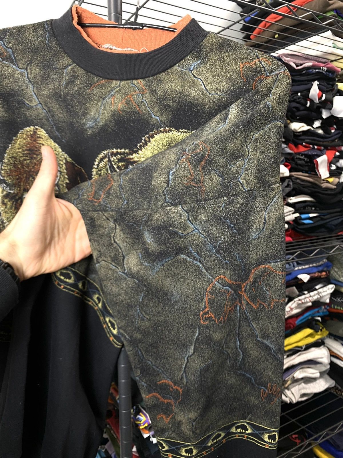 Vintage 90’s American Vintage Buffalo Full Print Sweatshirt Supreme Size US M / EU 48-50 / 2 - 9 Thumbnail