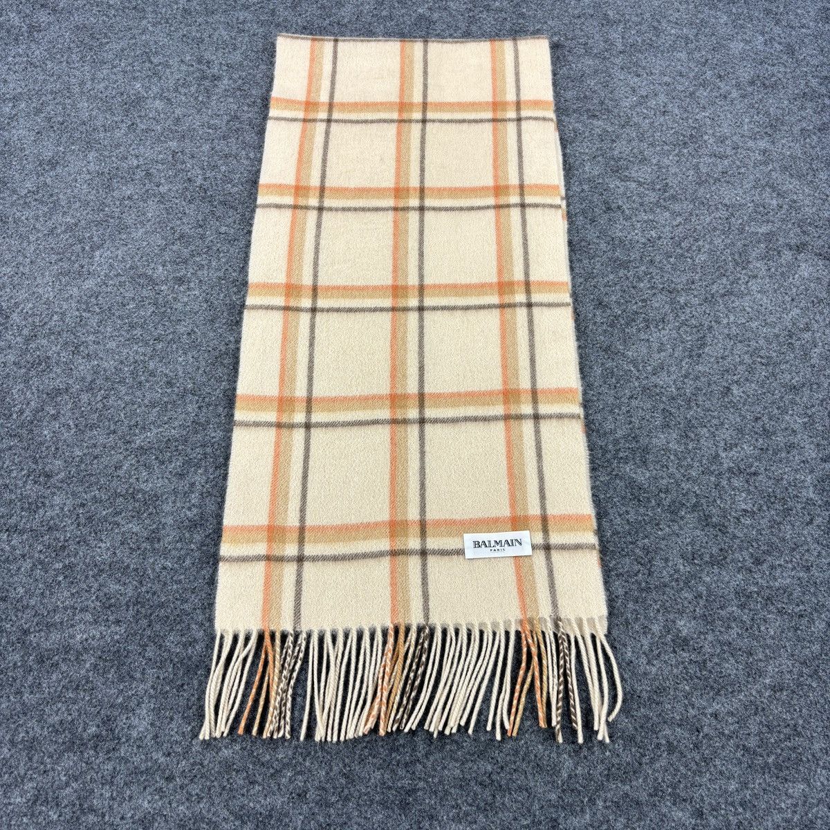 Balmain × Vintage Balmain Scarf # D754 # Muffler # Neckwear Size ONE SIZE - 5 Thumbnail