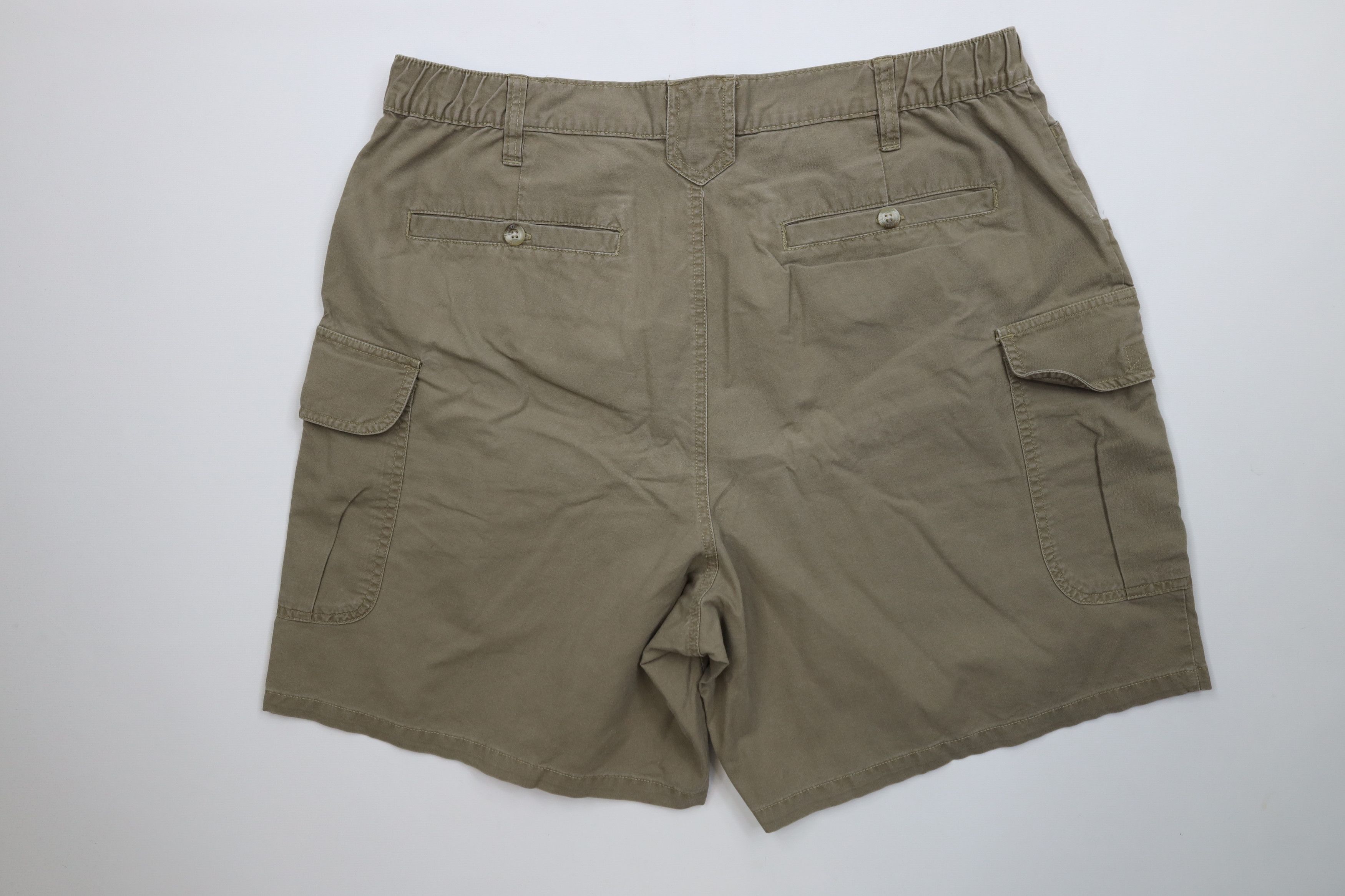 Columbia Vintage 90s Columbia Above Knee Cargo Shorts Cotton Breen Size US 38 / EU 54 - 8 Thumbnail