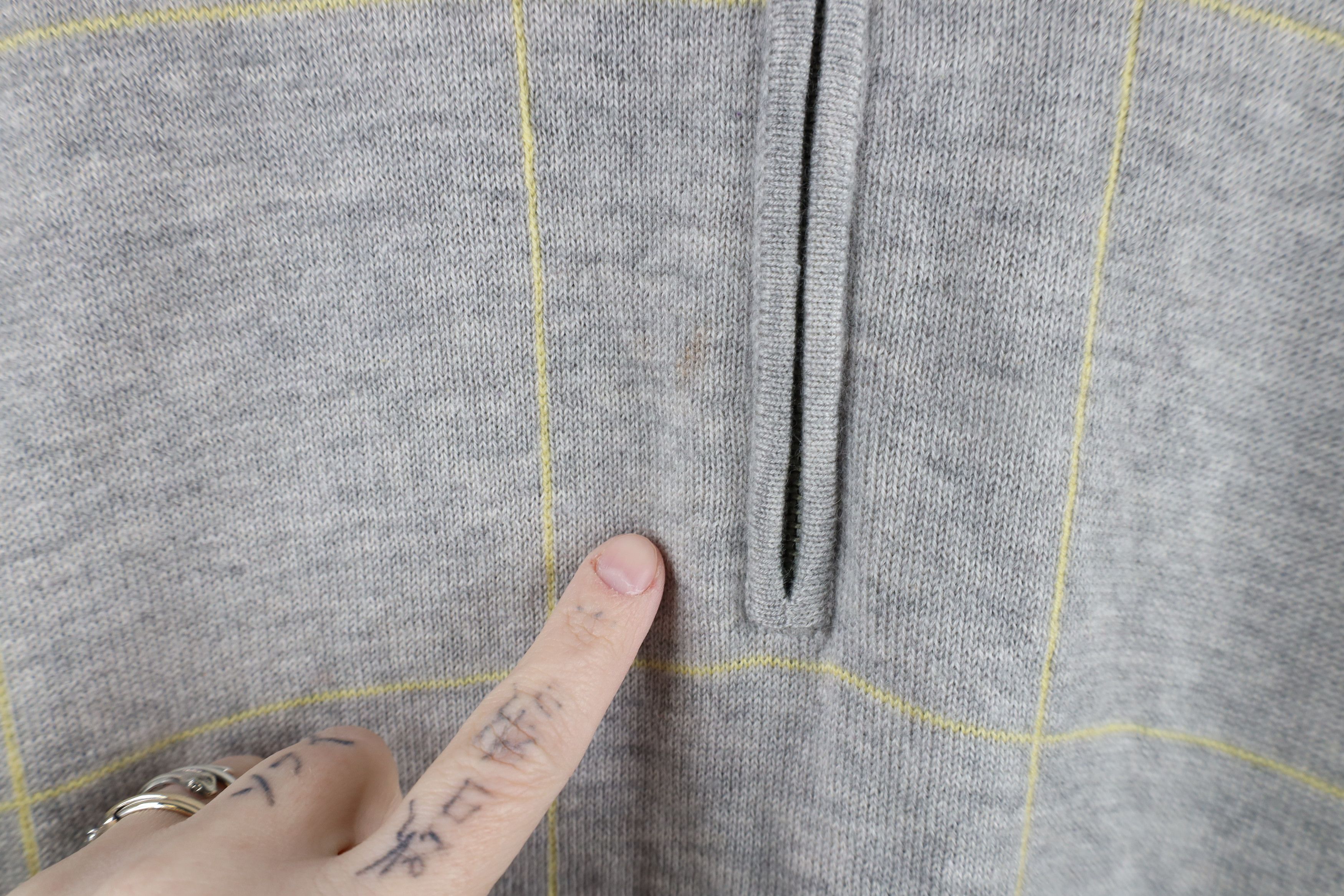 Peter Millar × Vintage Peter Millar Cashmere Knit Half Zip Pullover Sweater Gray Size US L / EU 52-54 / 3 - 5 Thumbnail