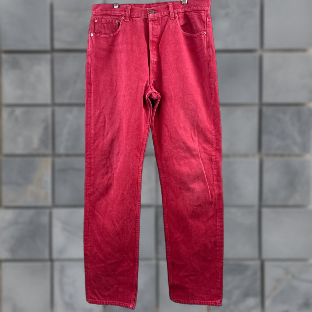 Levi's Levi's 501 Jeans Mens 36x34 Jeans Regular Gray 90s Vintage Button Fly Pants Mens Size US 36 / EU 52 - 1 Thumbnail