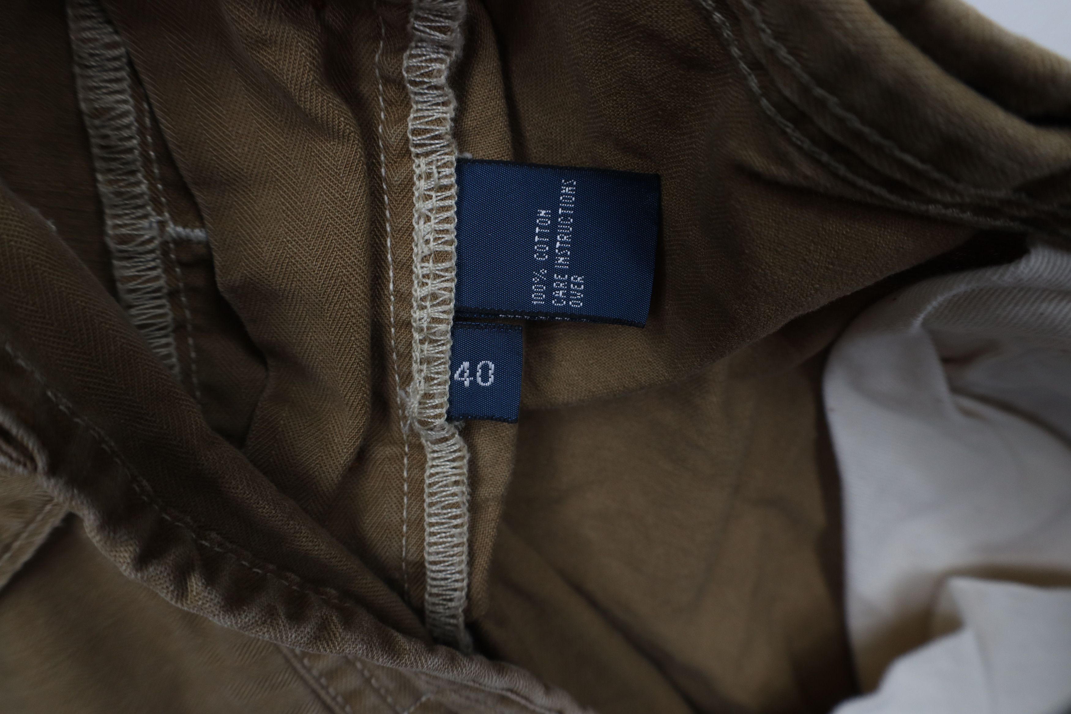 Ralph Lauren × Vintage Vintage 90s Ralph Lauren Fit Herringbone Button Fly Shorts Size US 40 / EU 56 - 11 Thumbnail