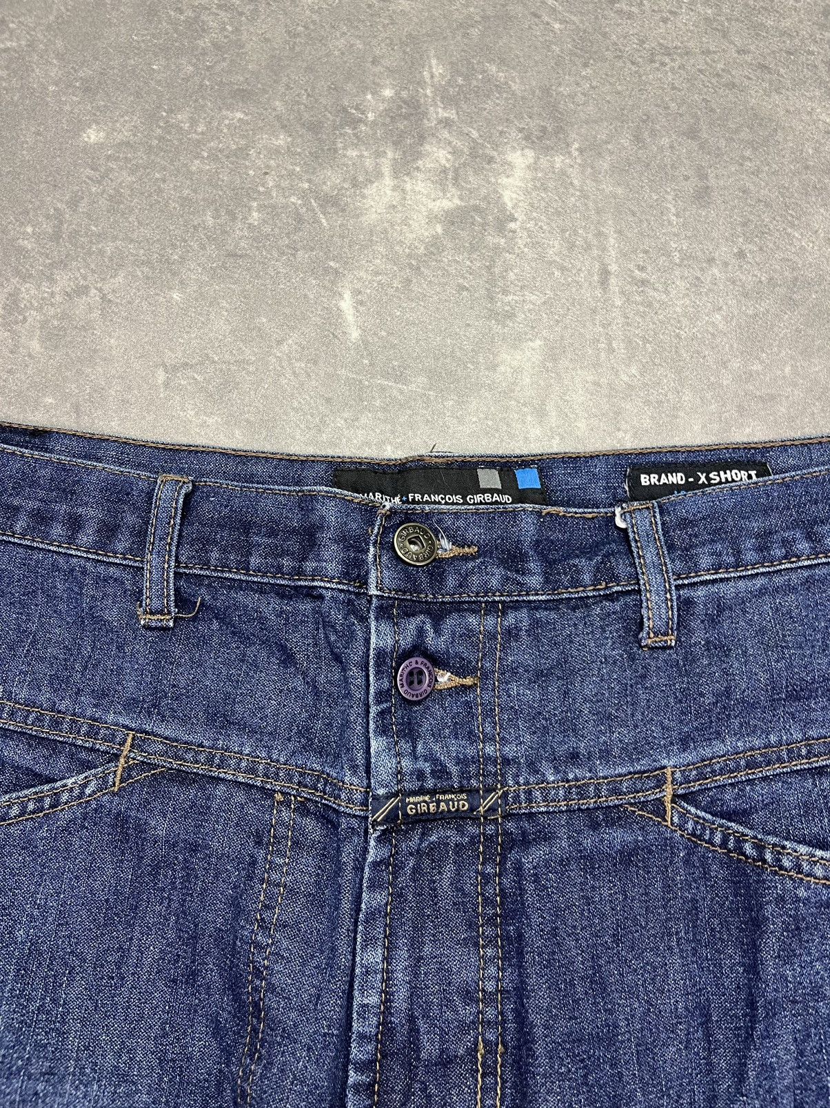 Marithe + Francois Girbaud Marithe + Francois Girbaud Baggy Logo Denim Jorts Shorts 40 Size US 40 / EU 56 - 6 Thumbnail