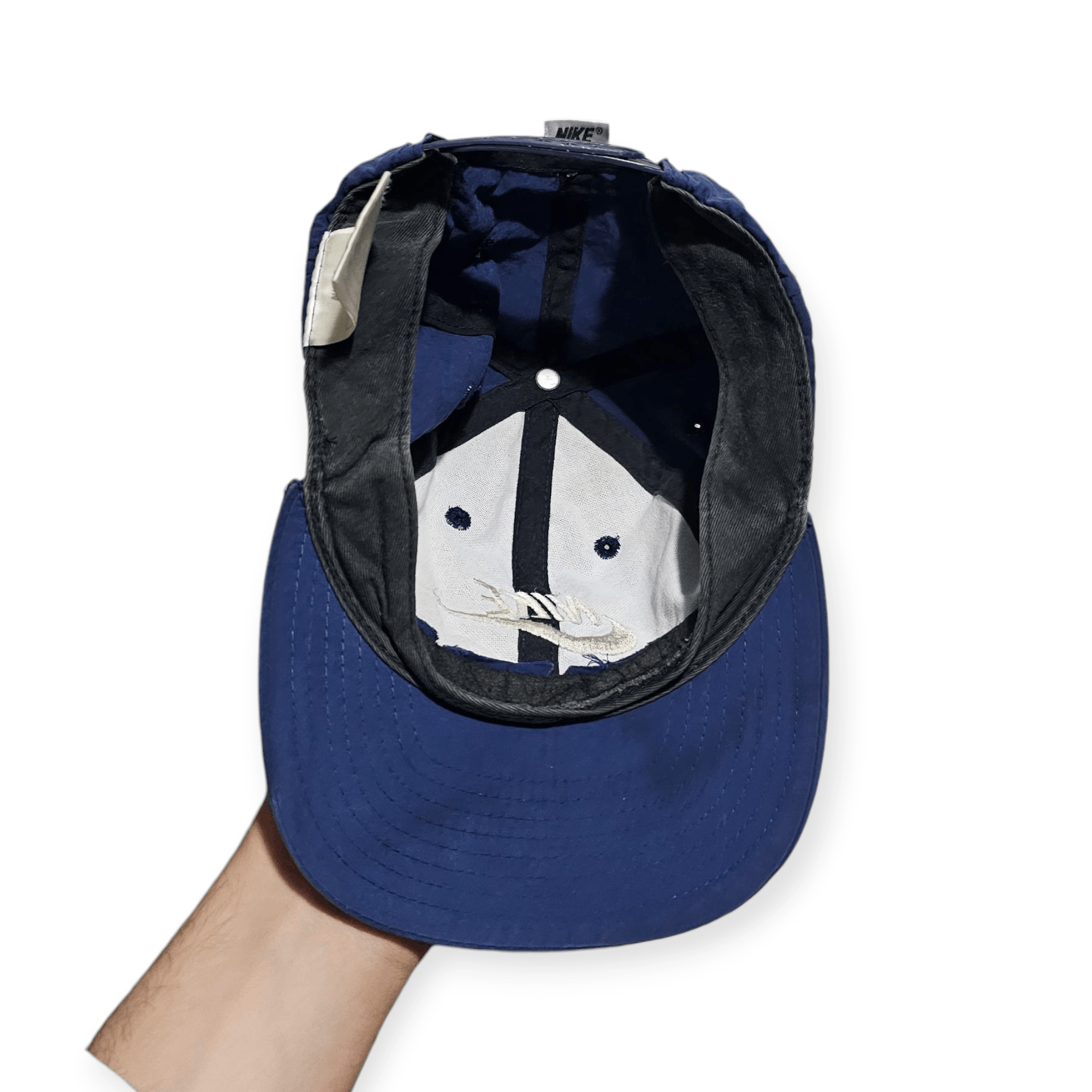 Nike Nike 90's Vintage Blue Nylon Hat Size ONE SIZE - 5 Thumbnail