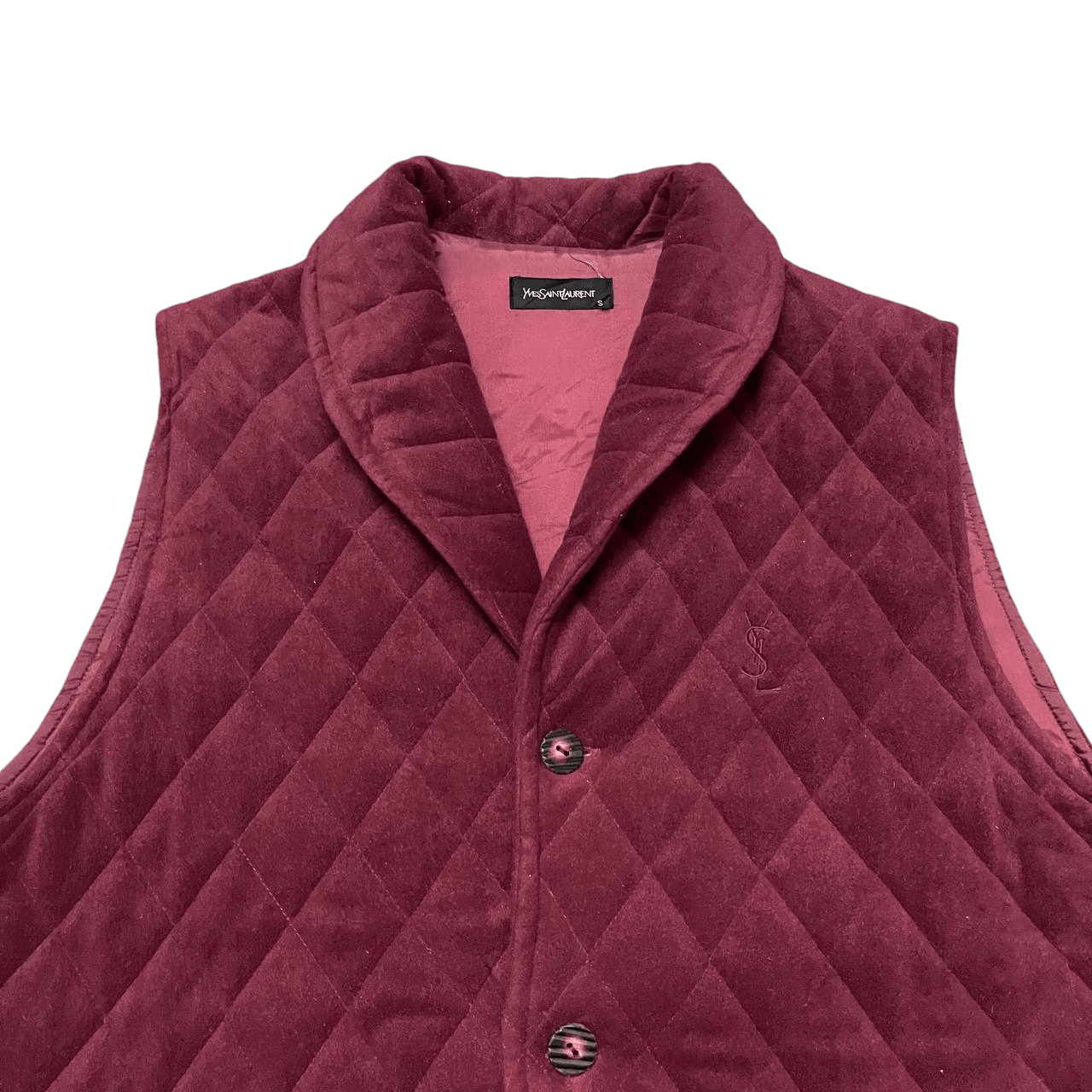 Yves Saint Laurent Vintage YSL Yves Saint Laurent Quilted Vest Size US M / EU 48-50 / 2 - 2 Thumbnail