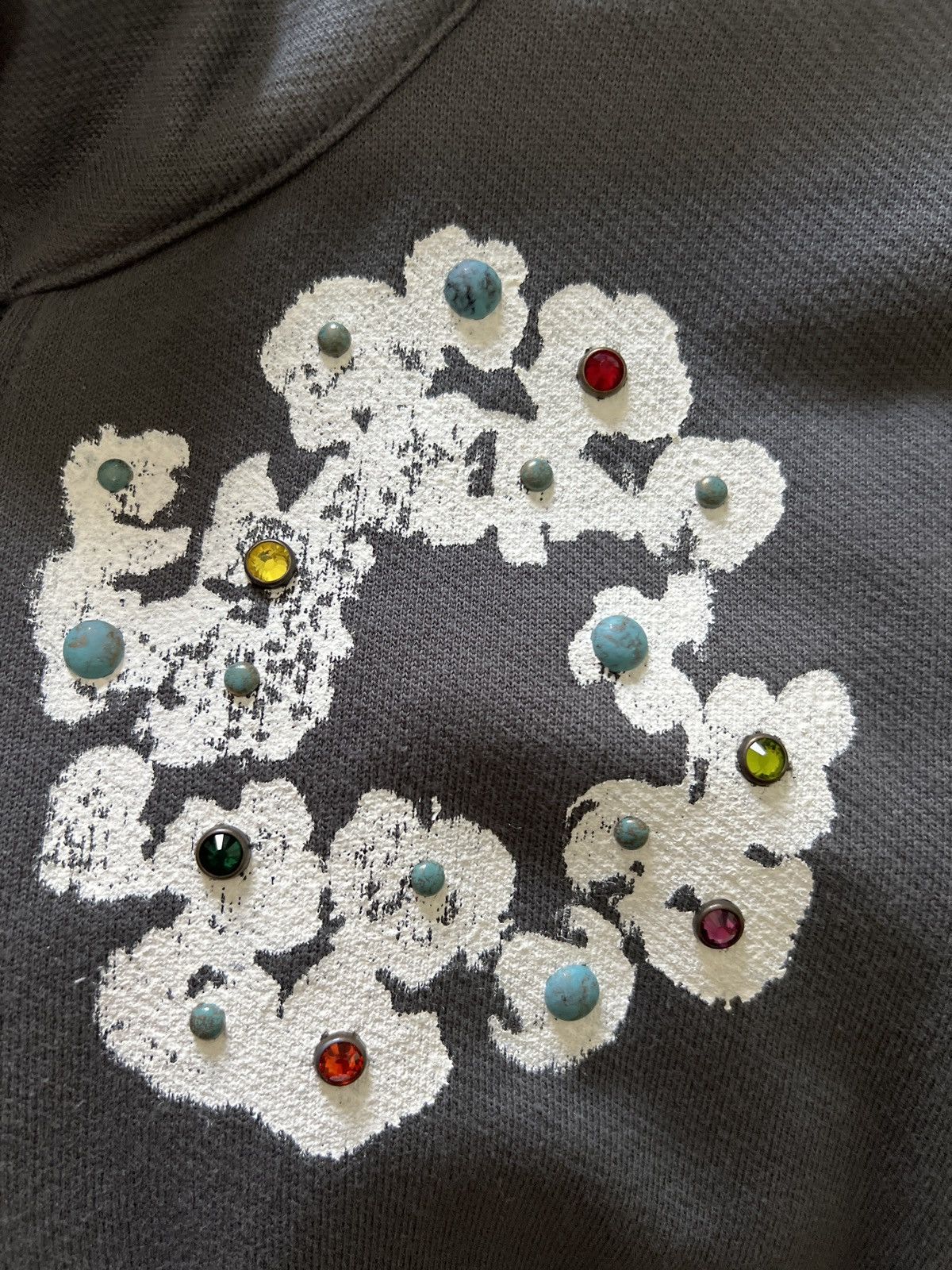 DENIM TEARS Denim Tears Rhinestone Cotton Wreath Quarter Zip
