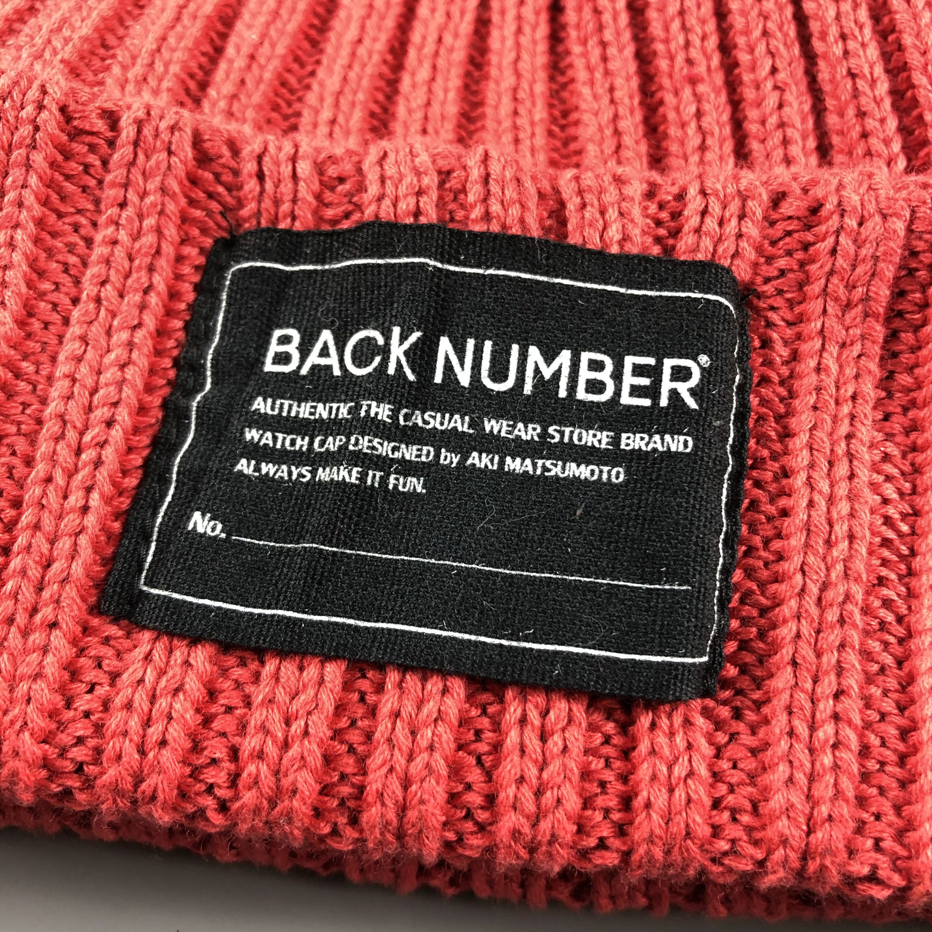 Japanese Brand × Vintage Back Number Beanie Snow Hat Snow Cap -D543 Size ONE SIZE - 4 Thumbnail