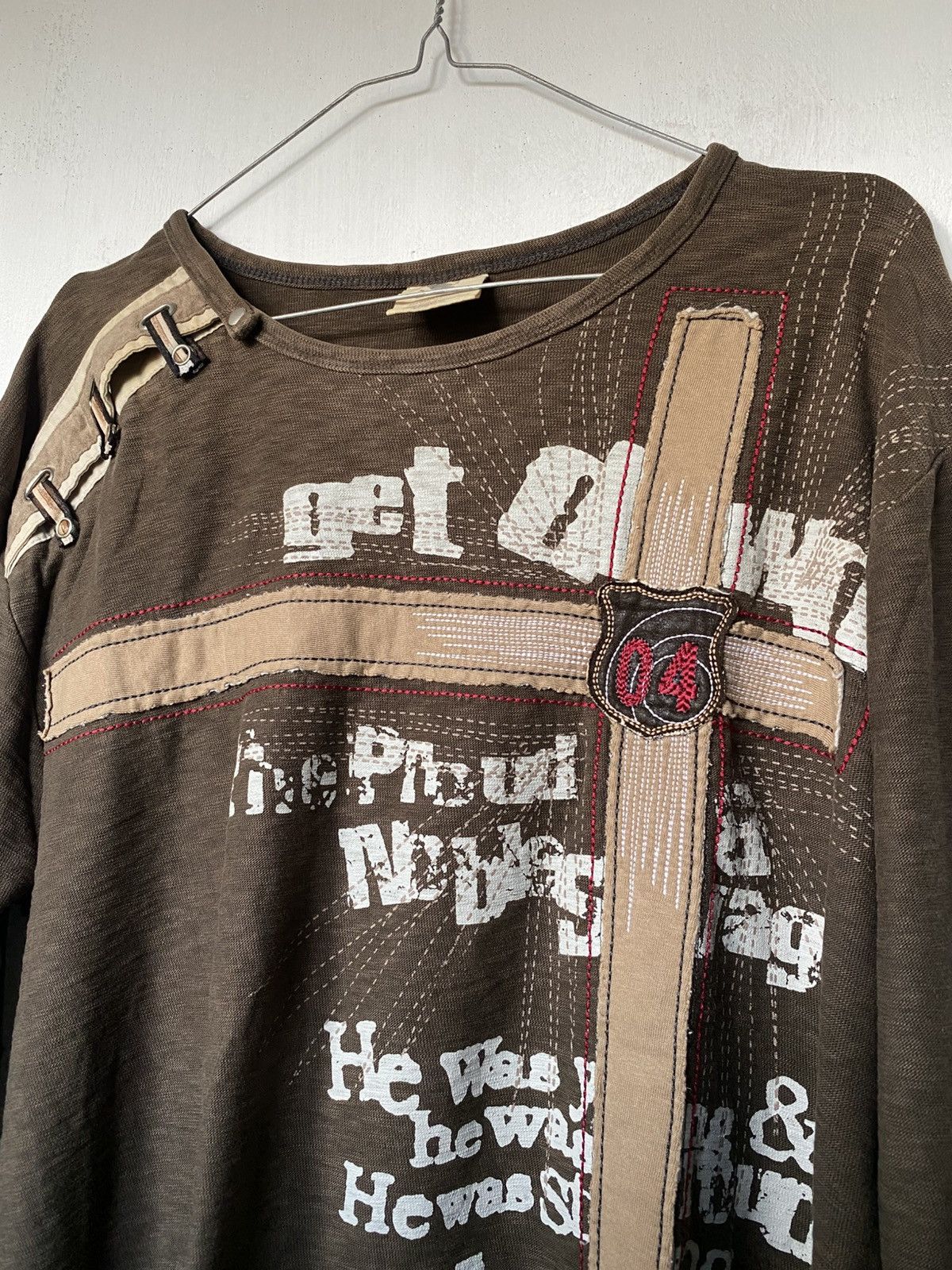 If Six Was Nine × Japanese Brand × Le Grande Bleu (L.G.B.) Japanese Poem Embroidery Longsleeve Size US L / EU 52-54 / 3 - 2 Thumbnail
