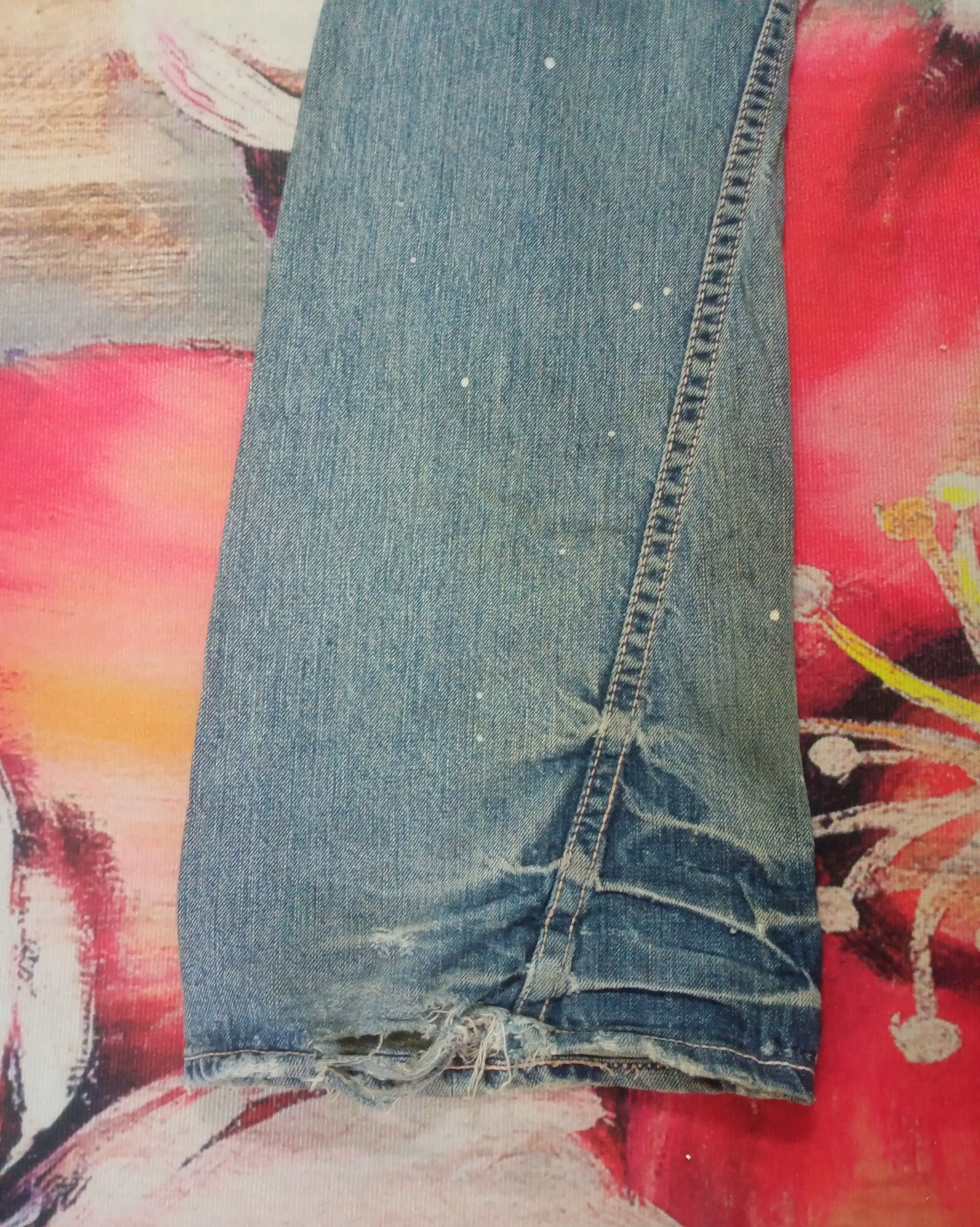 Hysteric Glamour Rare Vintage On Board Flare Distressed Jeans Size 34" / US 12 / IT 48 - 13 Thumbnail