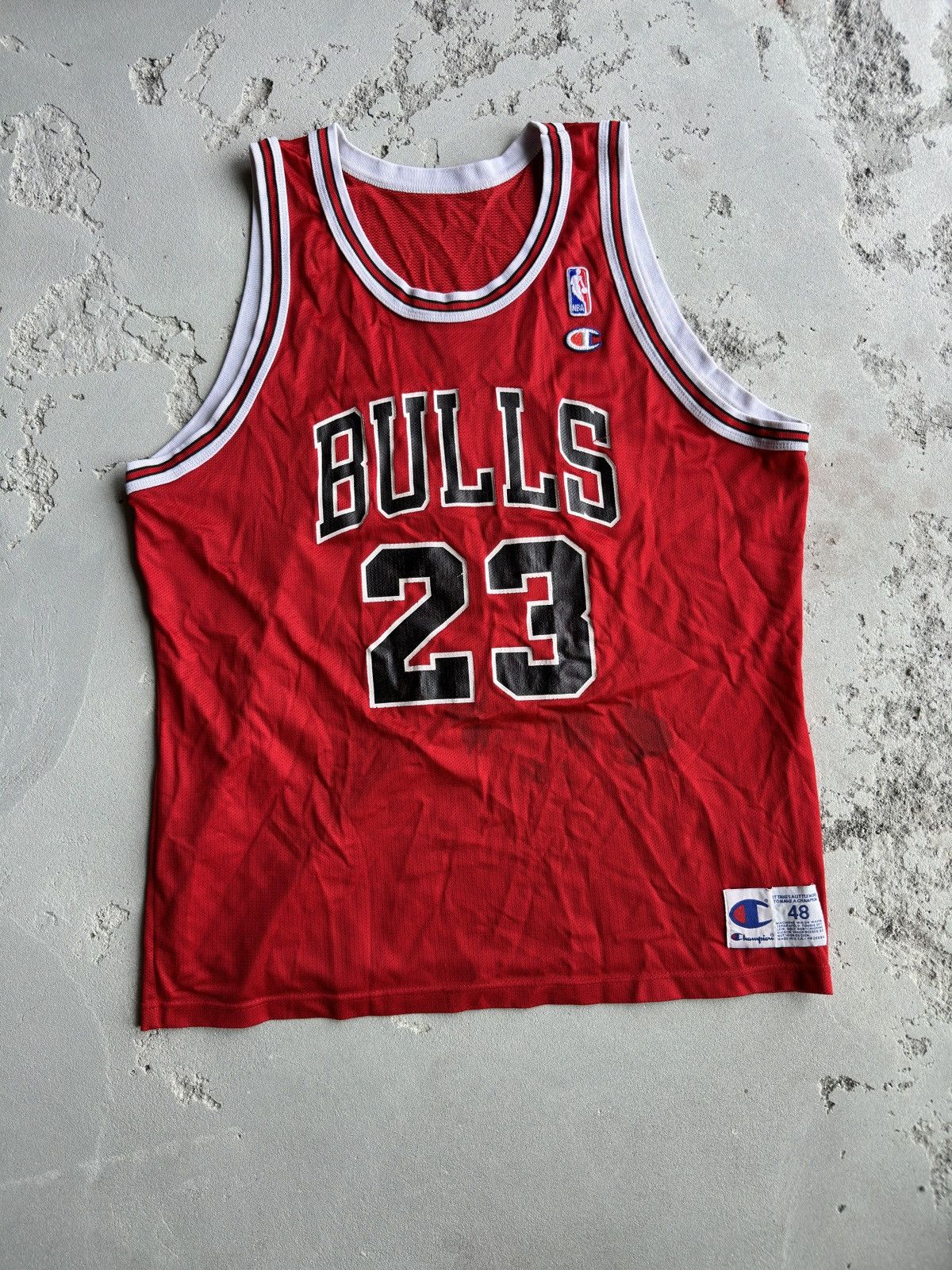 champion bulls jordan jersey