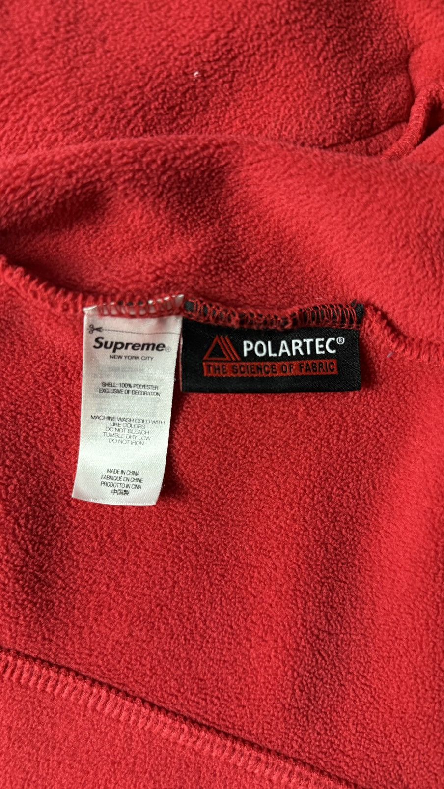 Supreme Supreme Red Polartec Zip Jacket Size US M / EU 48-50 / 2 - 5 Thumbnail