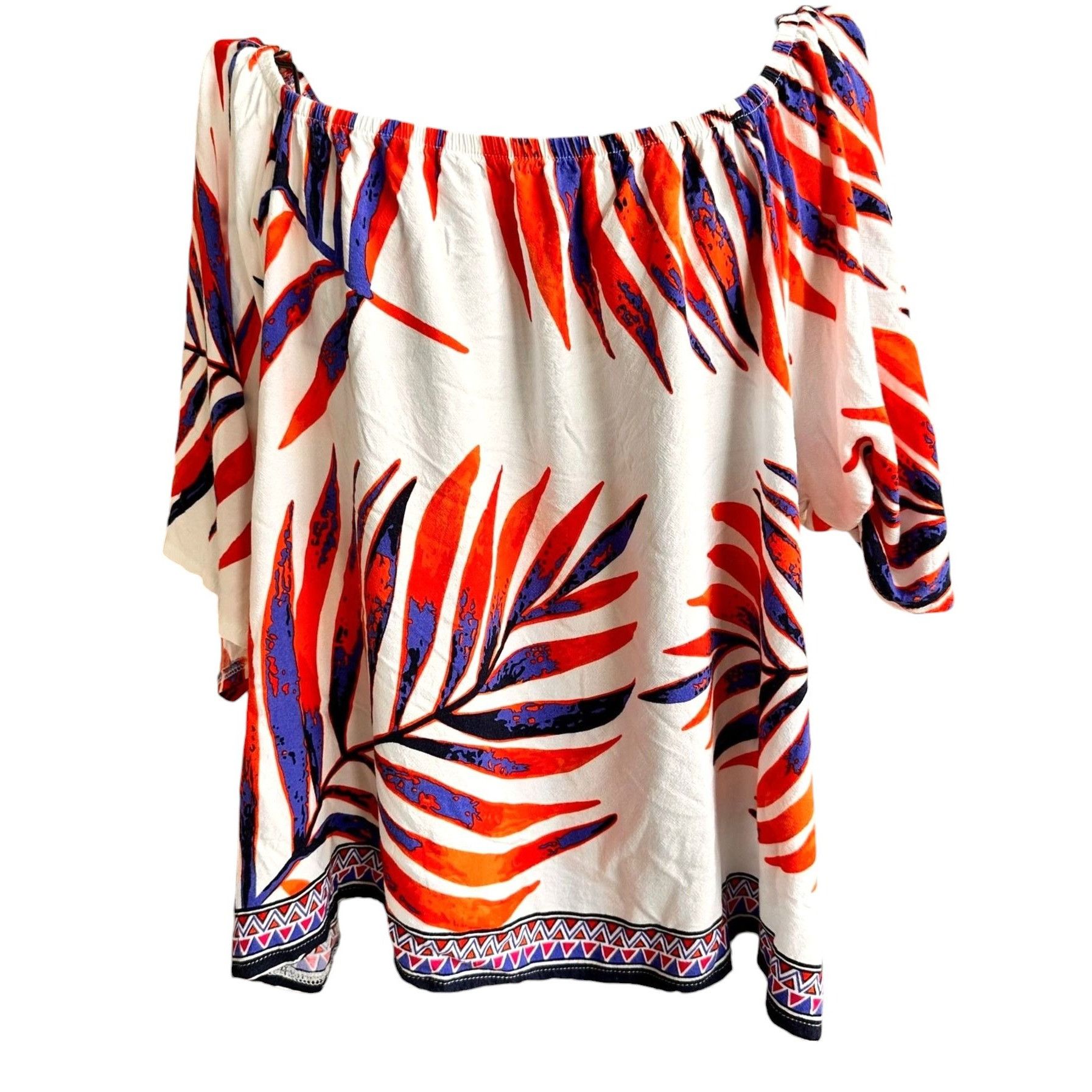 Vintage Lascada On Off Shoulder Top Size 12 14 White Size XL / US 12-14 / IT 48-50 - 3 Thumbnail