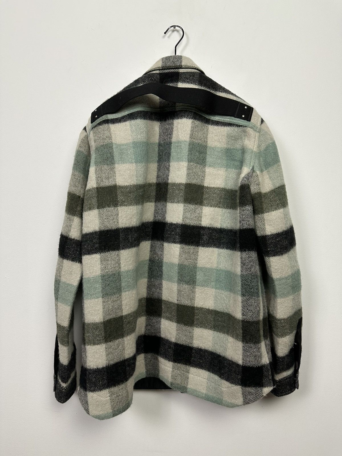 Rick Owens FW22 ‘STROBE’ Alpaca Plaid Jumbo Overshirt Size US L / EU 52-54 / 3 - 5 Thumbnail