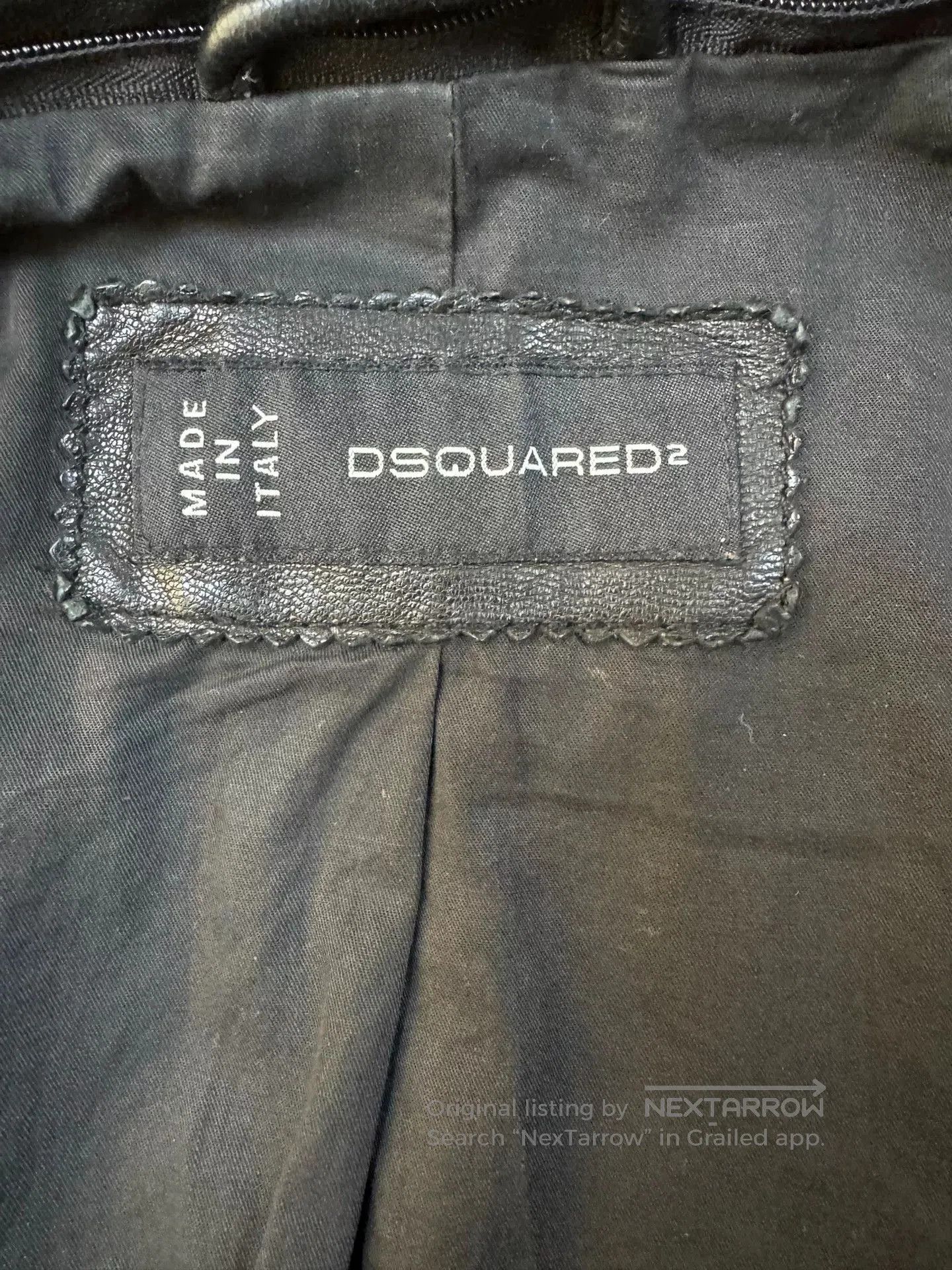 Dsquared2 Dsquared2 Men's Leather Jacket 2XL. Size US XXL / EU 58 / 5 - 3 Thumbnail
