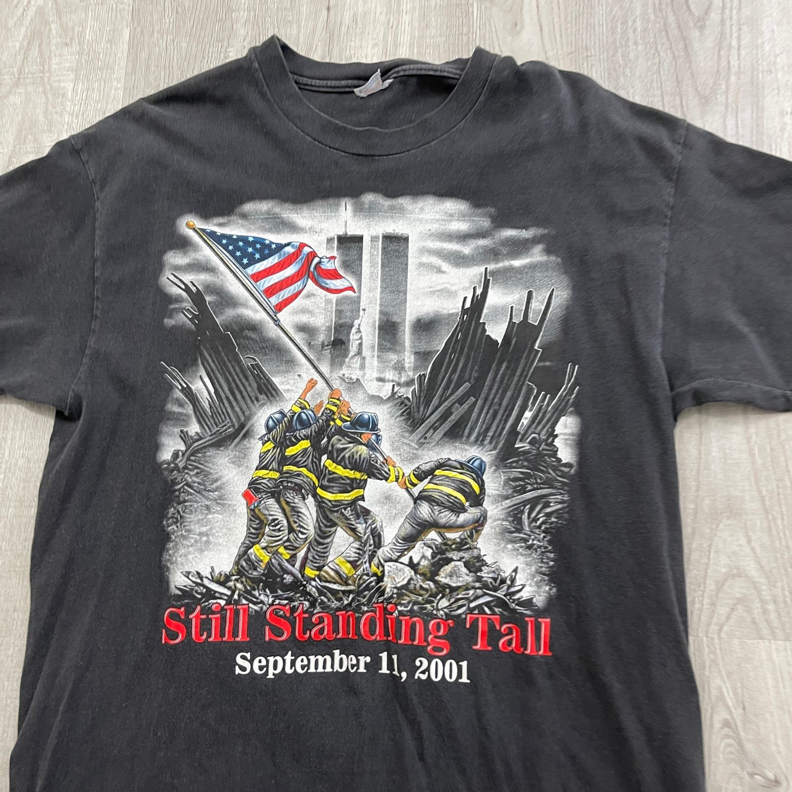 Vintage VINTAGE y2k Bike Week September 11 Memorial Biker Shirt Size US L / EU 52-54 / 3 - 3 Thumbnail