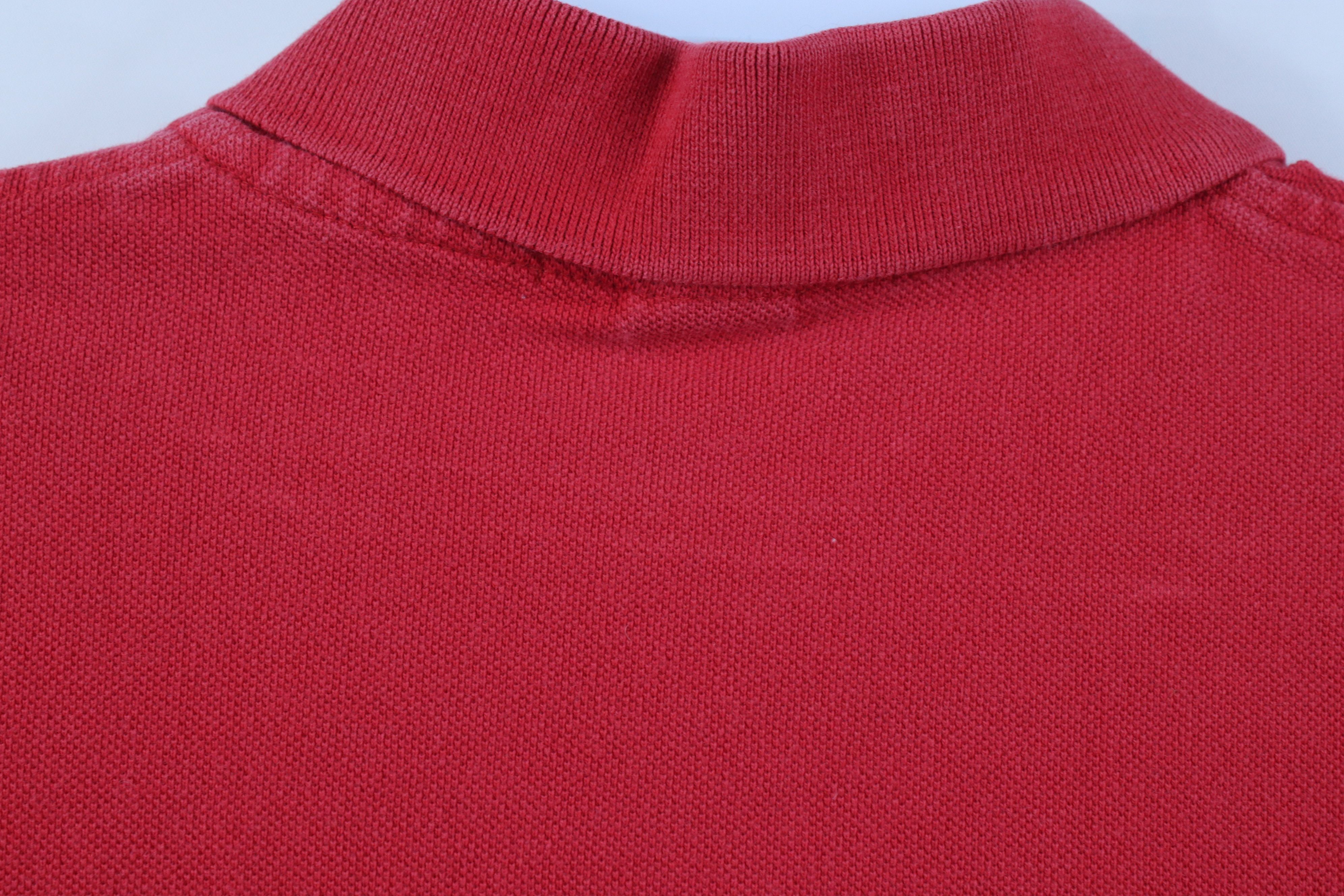 Polo Ralph Lauren Vintage 90s Ralph Lauren Pique Cotton Golf Polo Shirt Red Size US M / EU 48-50 / 2 - 11 Thumbnail
