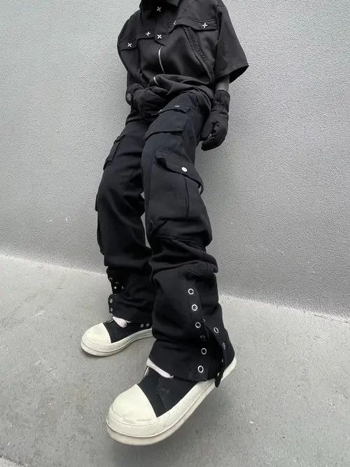 flared function tactical cargo pants