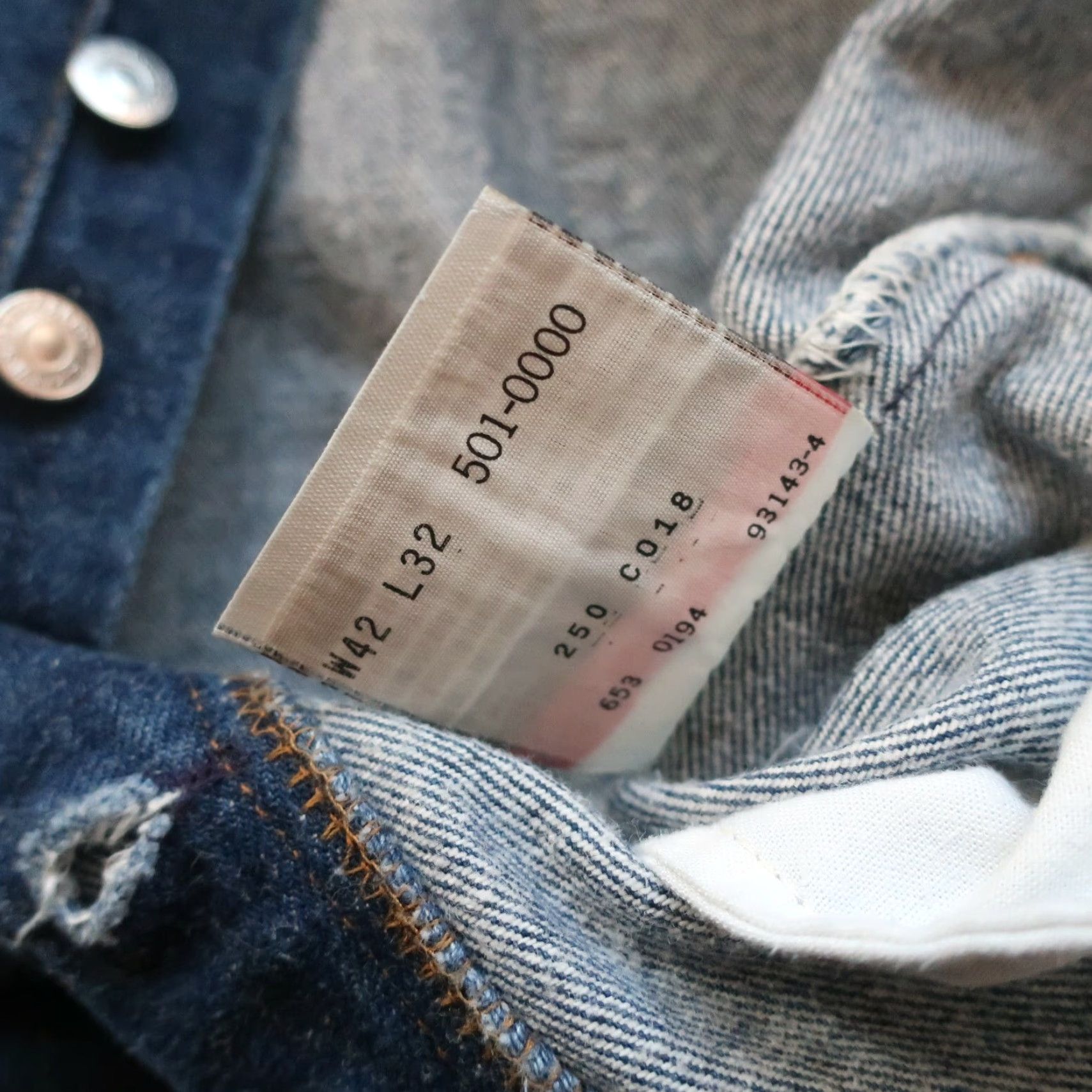 Levi's Vintage Levi's 501XX Denim Jeans Made in USA Mens 29 Dark Wash Jeans 1980s 501XX Size US 29 - 5 Thumbnail