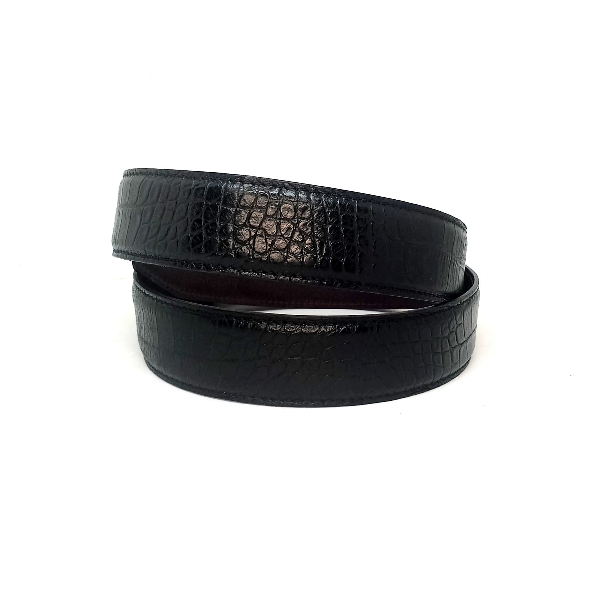 Other Elliot Rhodes Black Leather Belt Handcrafted Italy Size 36 - 7 Thumbnail