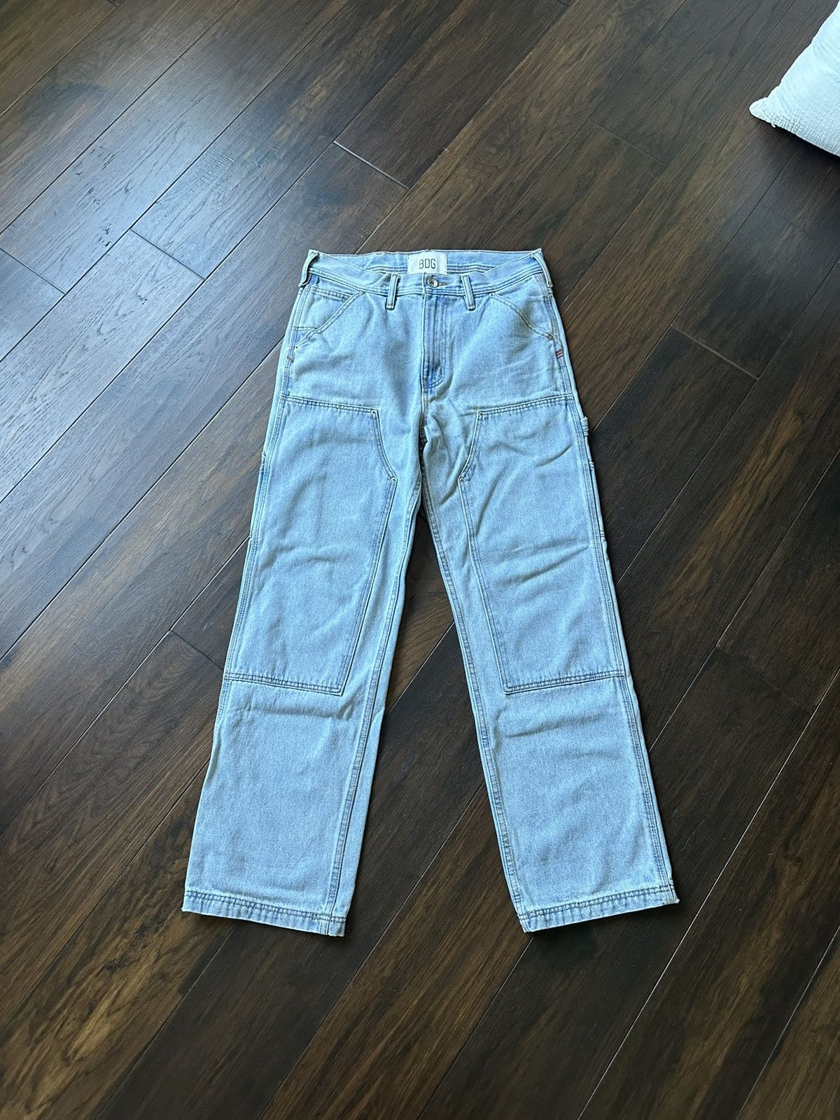 Bdg Blue Denim Double Knee Pants (31x32) Size US 31 - 1 Thumbnail