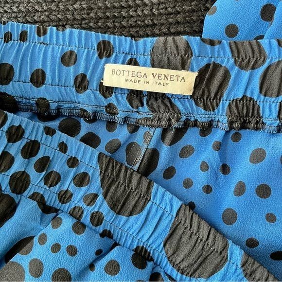 Bottega Veneta Bottega Veneta Resort 2016 Dotted Swirl Silk Spiral Trousers Size 27" / US 4 / IT 40 - 11 Thumbnail