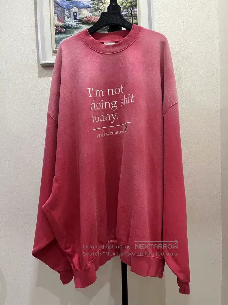 Vetements Vetements Washed pink slacking sweatshirt Size US M / EU 48-50 / 2 - 1 Thumbnail