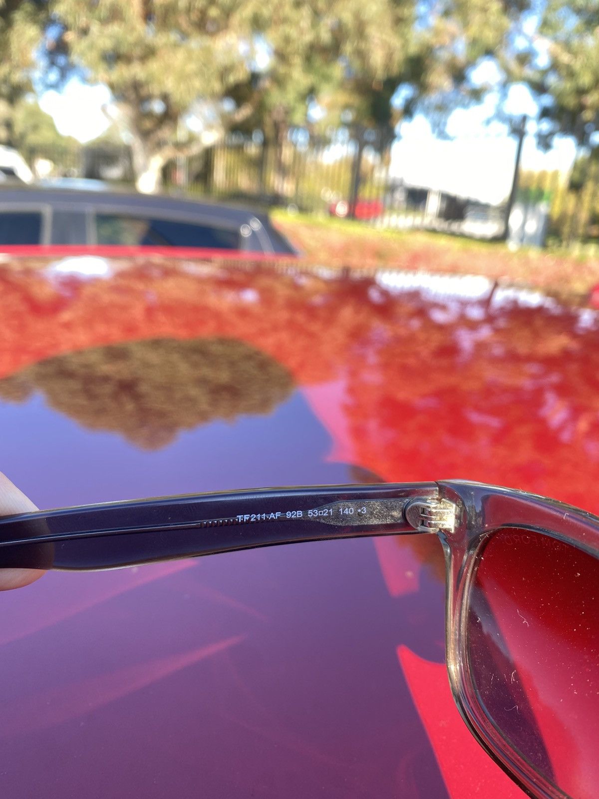 Tom Ford Tom Ford TF211 92B Sunglasses – Dark Havana / Smoke Lenses Size ONE SIZE - 7 Thumbnail