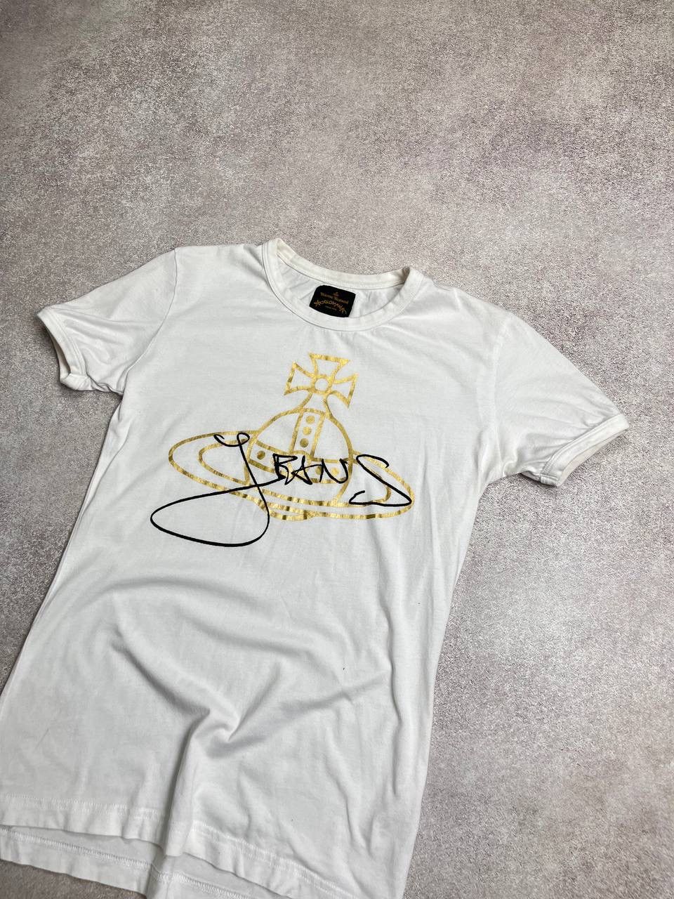 Vintage × Vivienne Westwood Vintage Vivienne Westwood Orb Saturn Logo T-shirt S Size US S / EU 44-46 / 1 - 2 Thumbnail