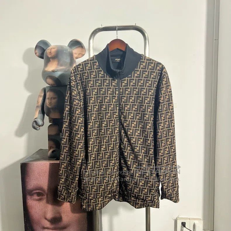 Fendi Fendi Full print zipper jacket Size XXL / US 16-18 / IT 52-54 - 1 Thumbnail