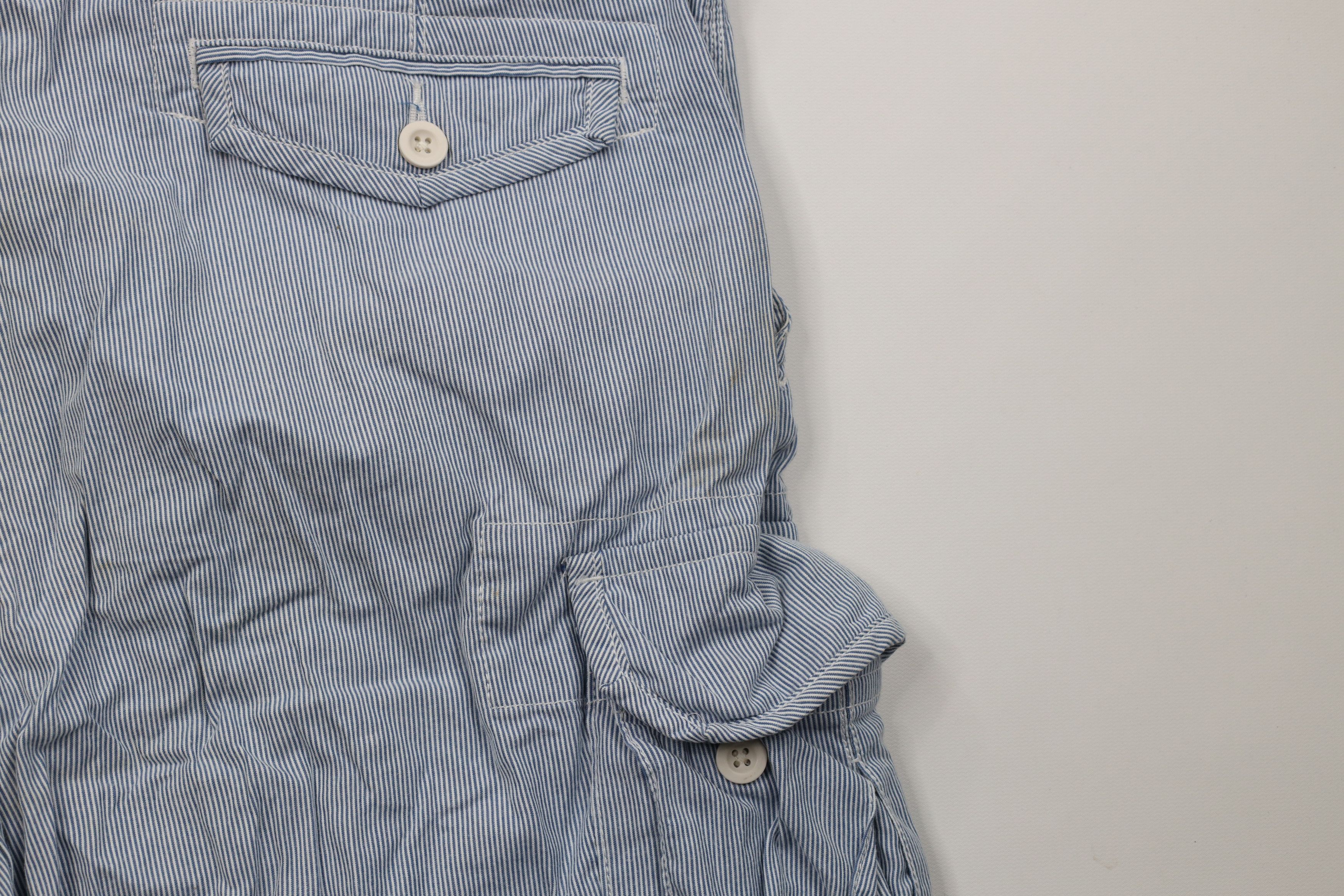 Ralph Lauren Vintage Ralph Lauren Hickory Striped Cargo Shorts Cotton Size US 43 - 12 Thumbnail