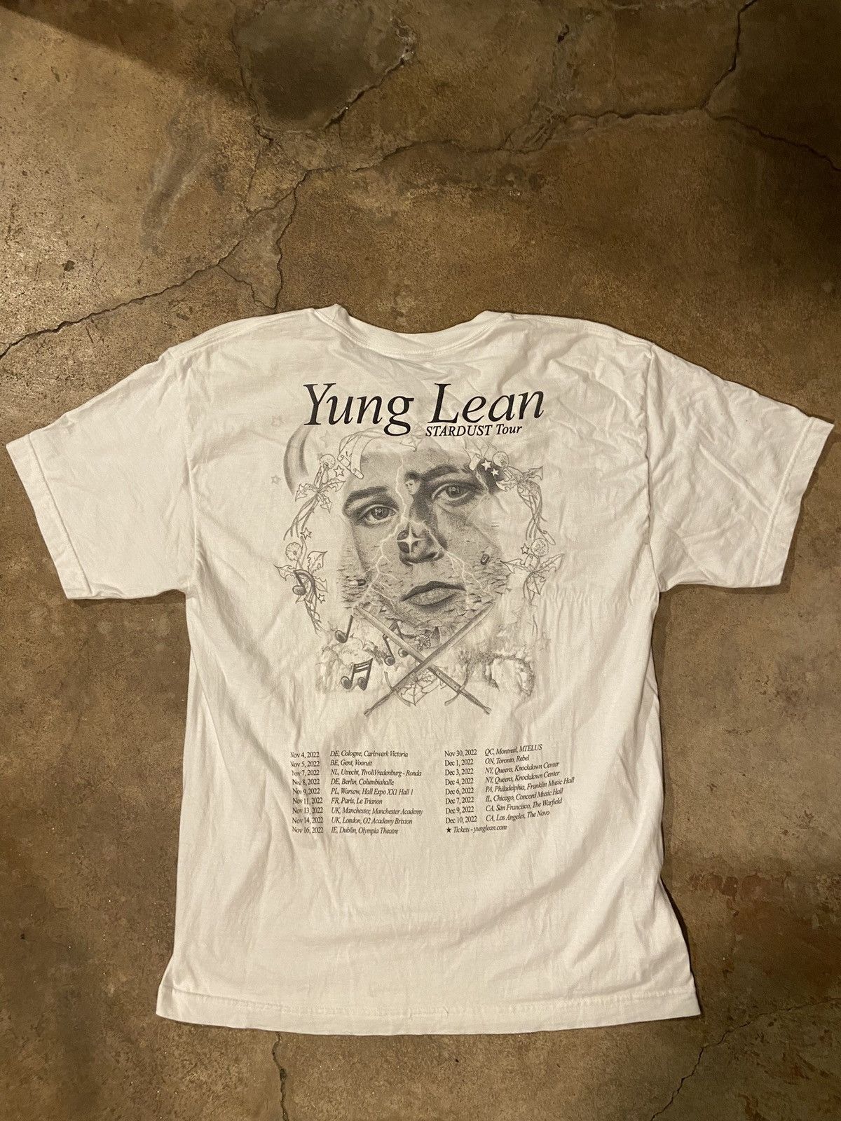 Drain Gang × Yung Lean Yung Lean Stardust Tour T-Shirt Size US L / EU 52-54 / 3 - 3 Thumbnail