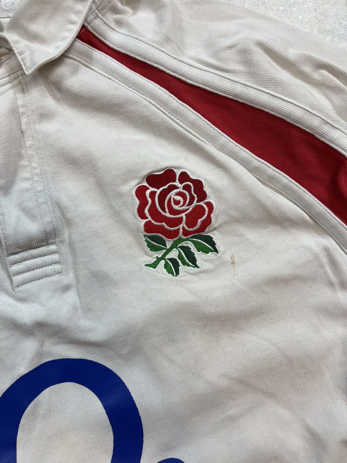 Nike × Vintage 90s Nike Swoosh England Vintage Y2K Rugby Longsleeve Polo Size US XL / EU 56 / 4 - 3 Thumbnail
