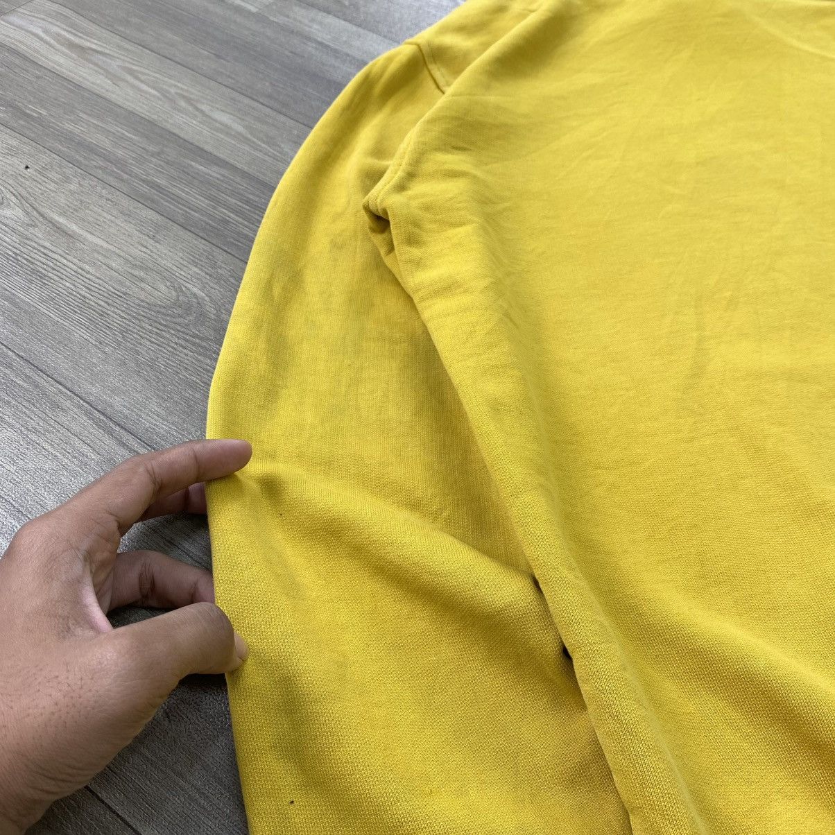 AMI 🇵🇹Ami Alexandre Mattiussi Small Heart De Coeur Yellow Hoodie Size US S / EU 44-46 / 1 - 18 Thumbnail